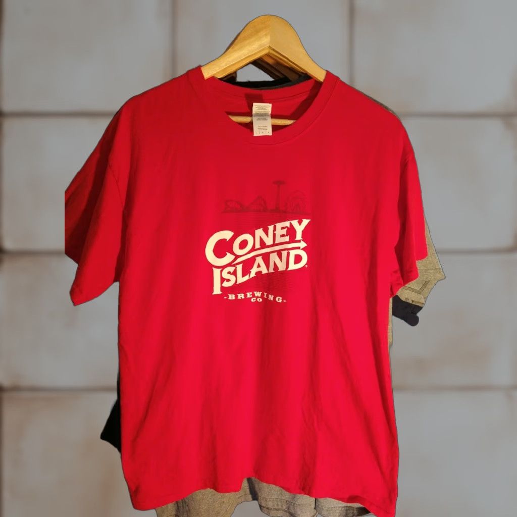 Gildan VINTAGE Coney Island Brooklyn New York Brewing Company T-Shirt L Red Gildan Men Mint Regular Size Size US L / EU 52-54 / 3 - 1 Thumbnail