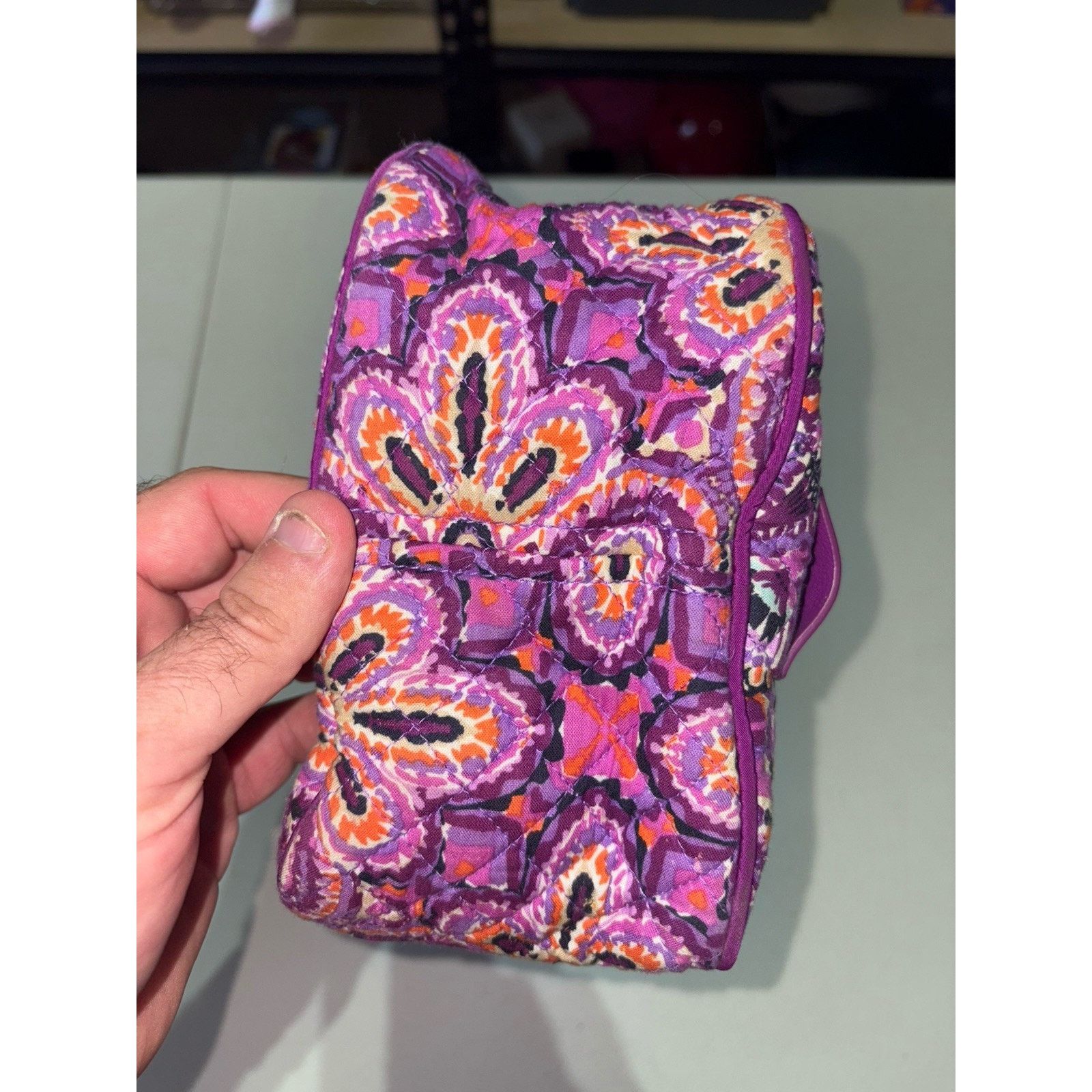 Vera Bradley Vera Bradley Lunch Bunch Lunch Bag-Plum Crazy Pattern Size ONE SIZE - 5 Thumbnail