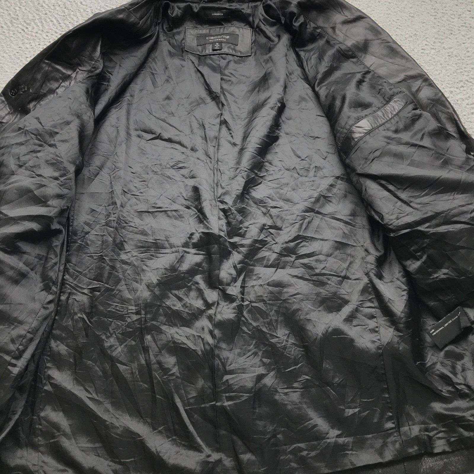 Liz Claiborne Claiborne Outerwear Lambskin Leather Jacket Women 1X Button Size XL / US 12-14 / IT 48-50 - 5 Thumbnail