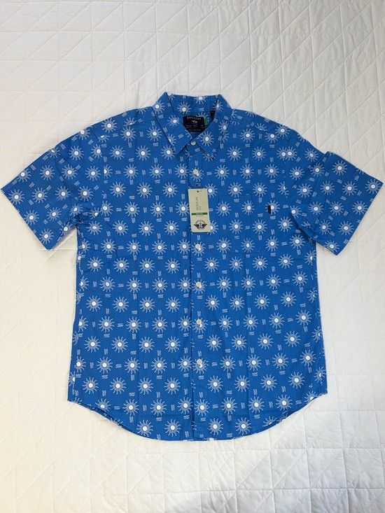 Dockers NWT Dockers Blue Sun and Wave Print Short Sleeve Button Down Size US M / EU 48-50 / 2 - 1 Thumbnail