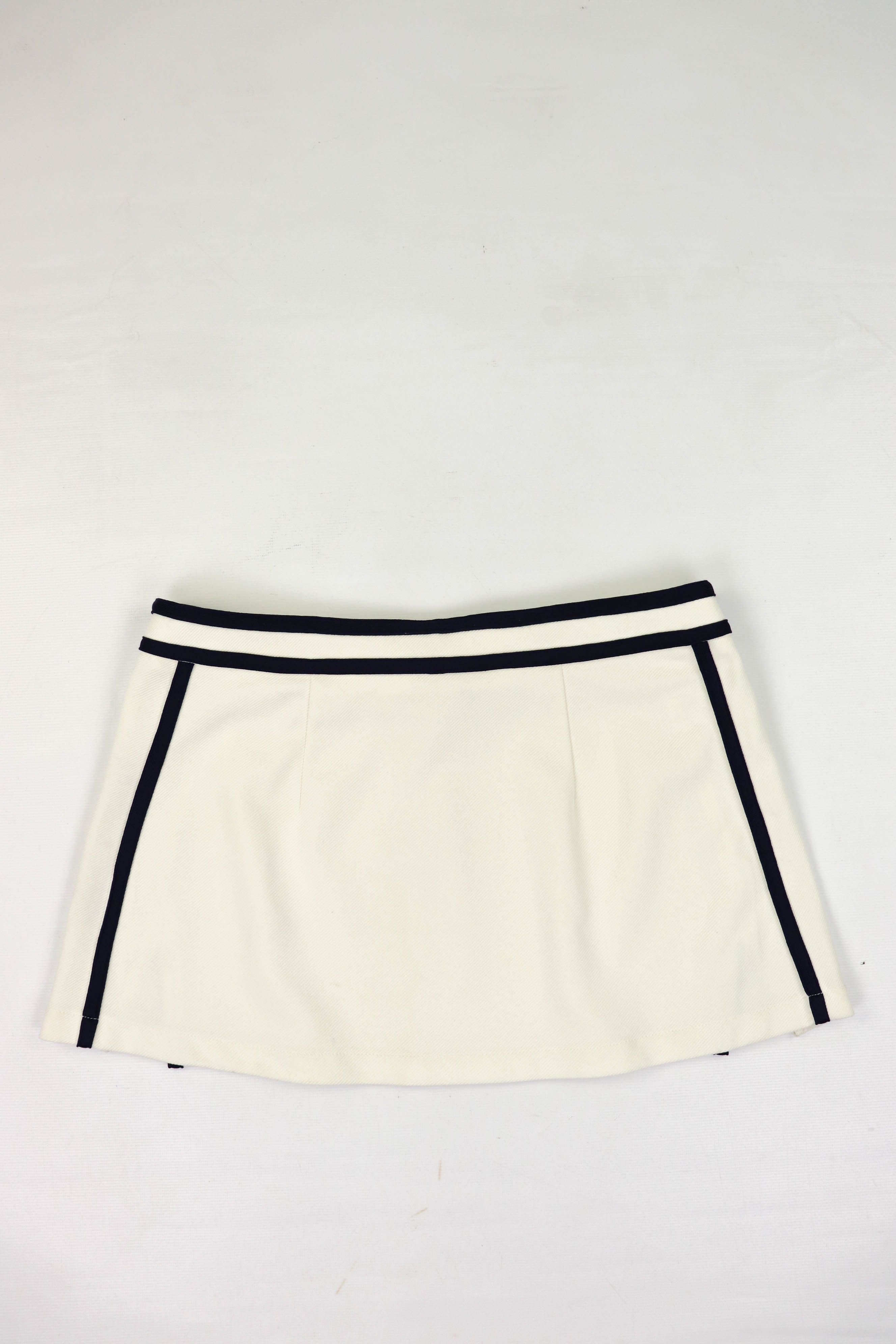 Russell Athletic Russell Athletic Cream Catalina Cheerleading Mini Skirt Size 25" / US 0 / IT 36 - 2 Thumbnail