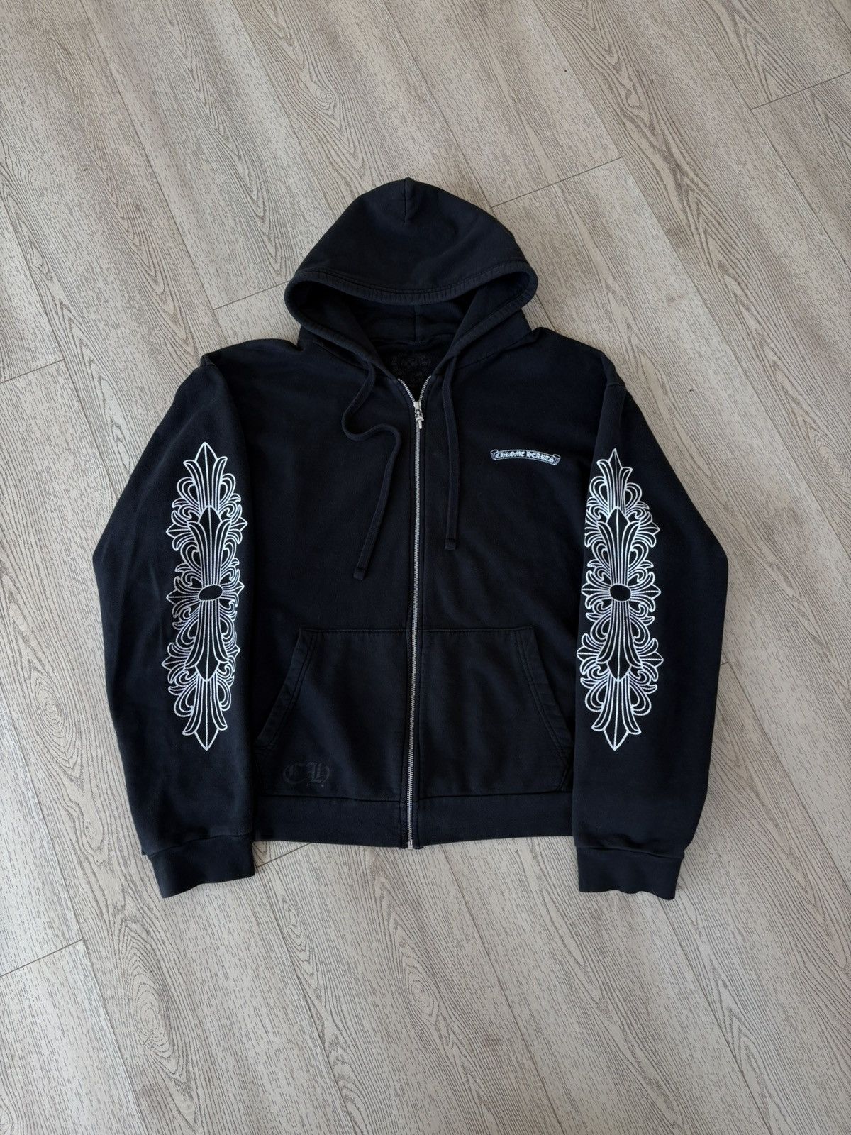 Chrome Hearts Chrome Hearts Eye Chart Dagger Zip Up Hoodie Size US XXL / EU 58 / 5 - 2 Thumbnail