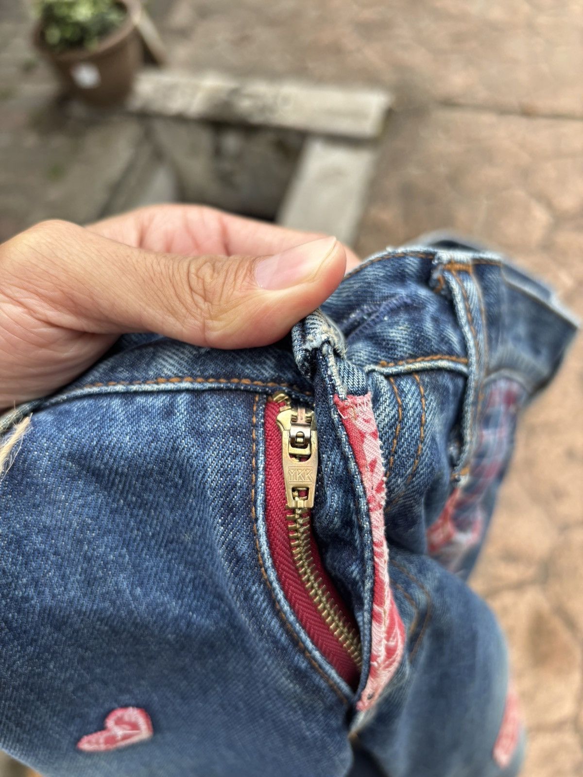 Hysteric Glamour Hysteric glamour bootcut patchwork jeans Size 29" - 9 Thumbnail
