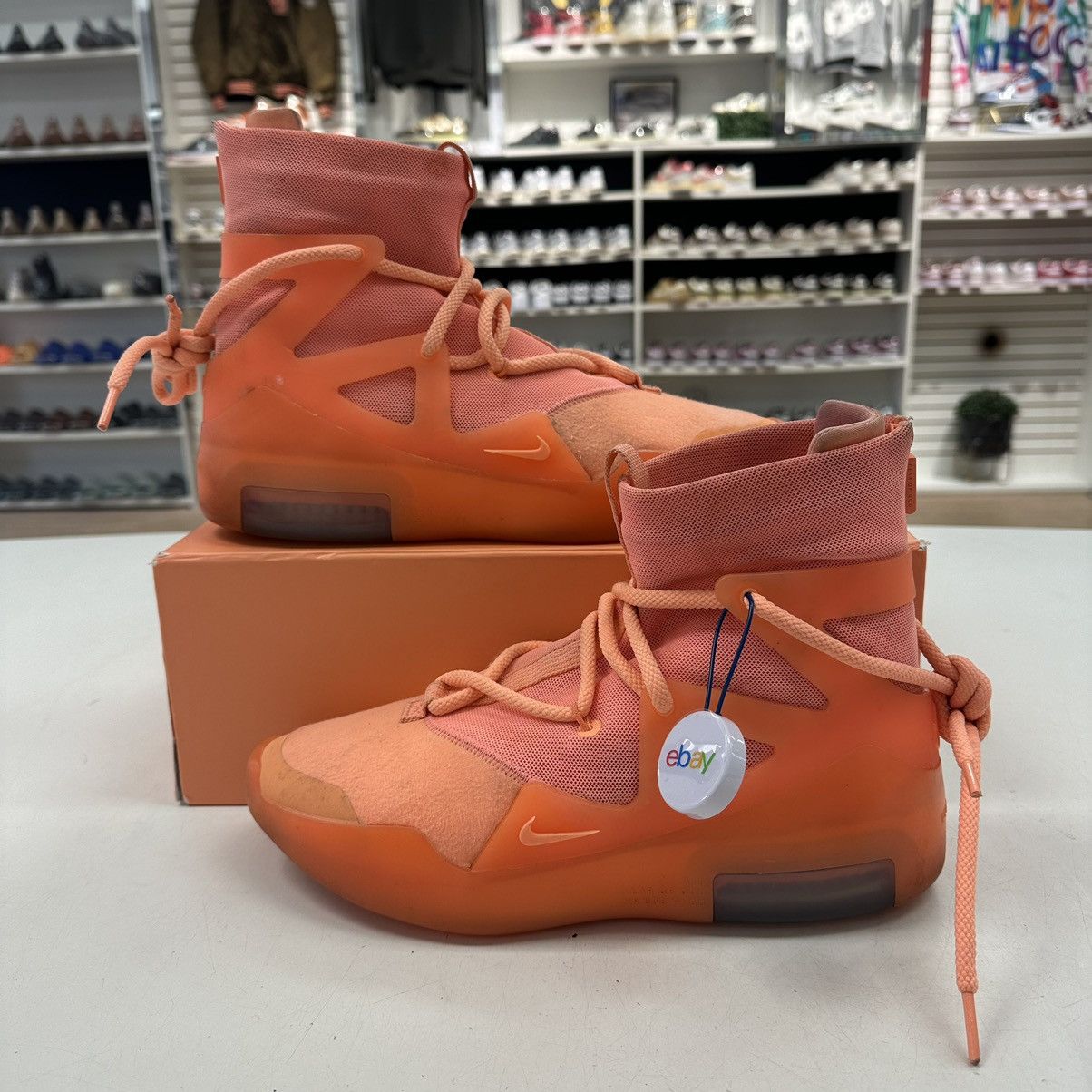 Nike air fear of god 1 orange pulse hotsell