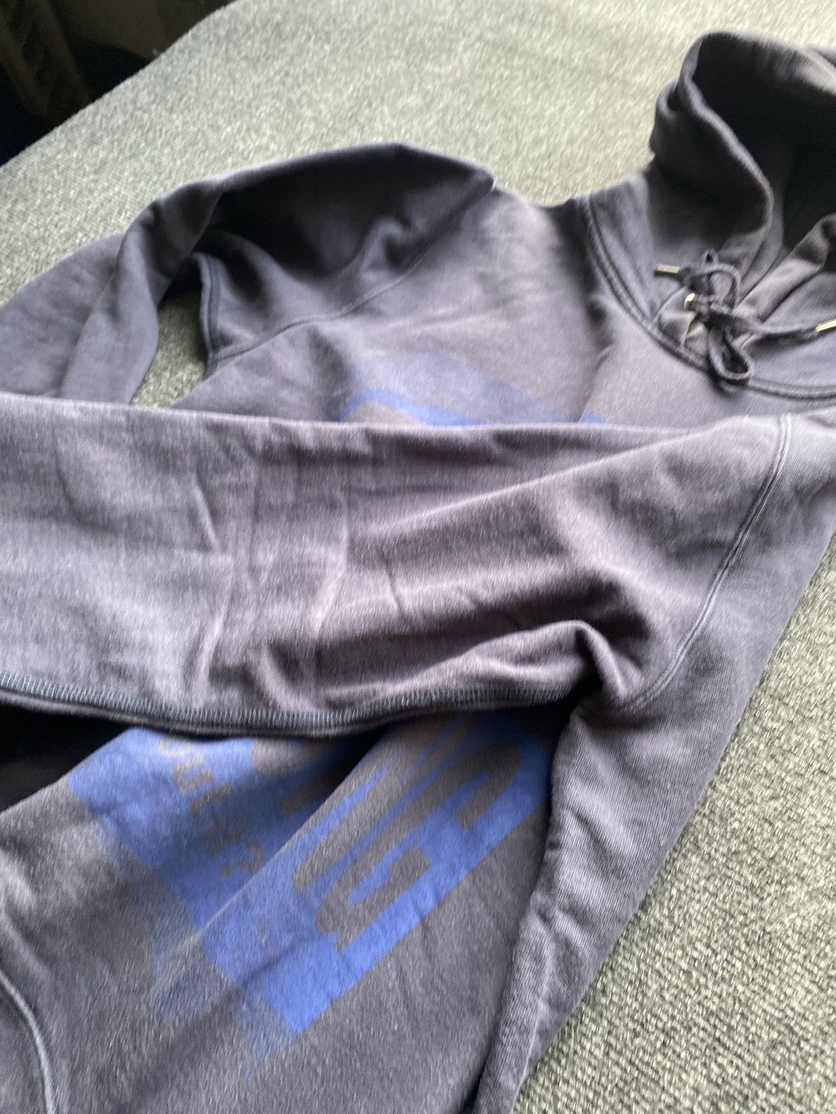 Diesel 🔥Opium Punk Diesel faded washed blue gothic hoodie head logo Size US S / EU 44-46 / 1 - 21 Thumbnail