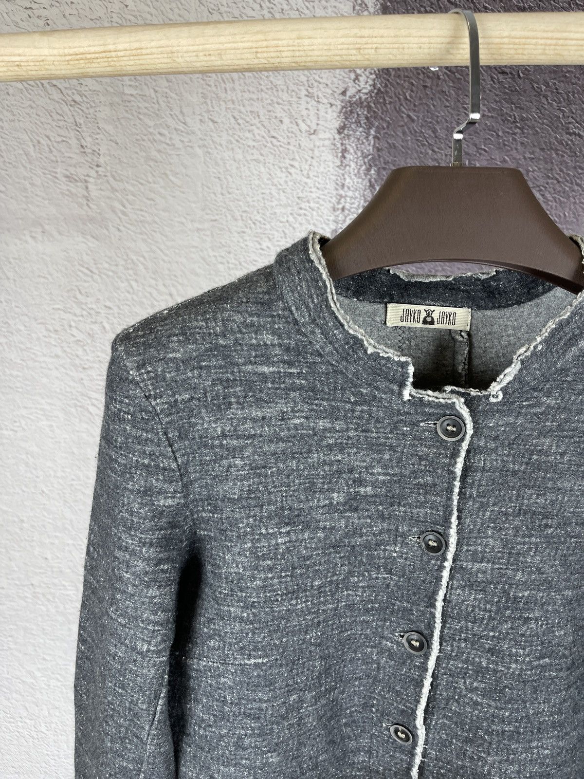 Other Jayko Jayko asymmetric wool cotton grey jacket Size M / US 6-8 / IT 42-44 - 3 Thumbnail
