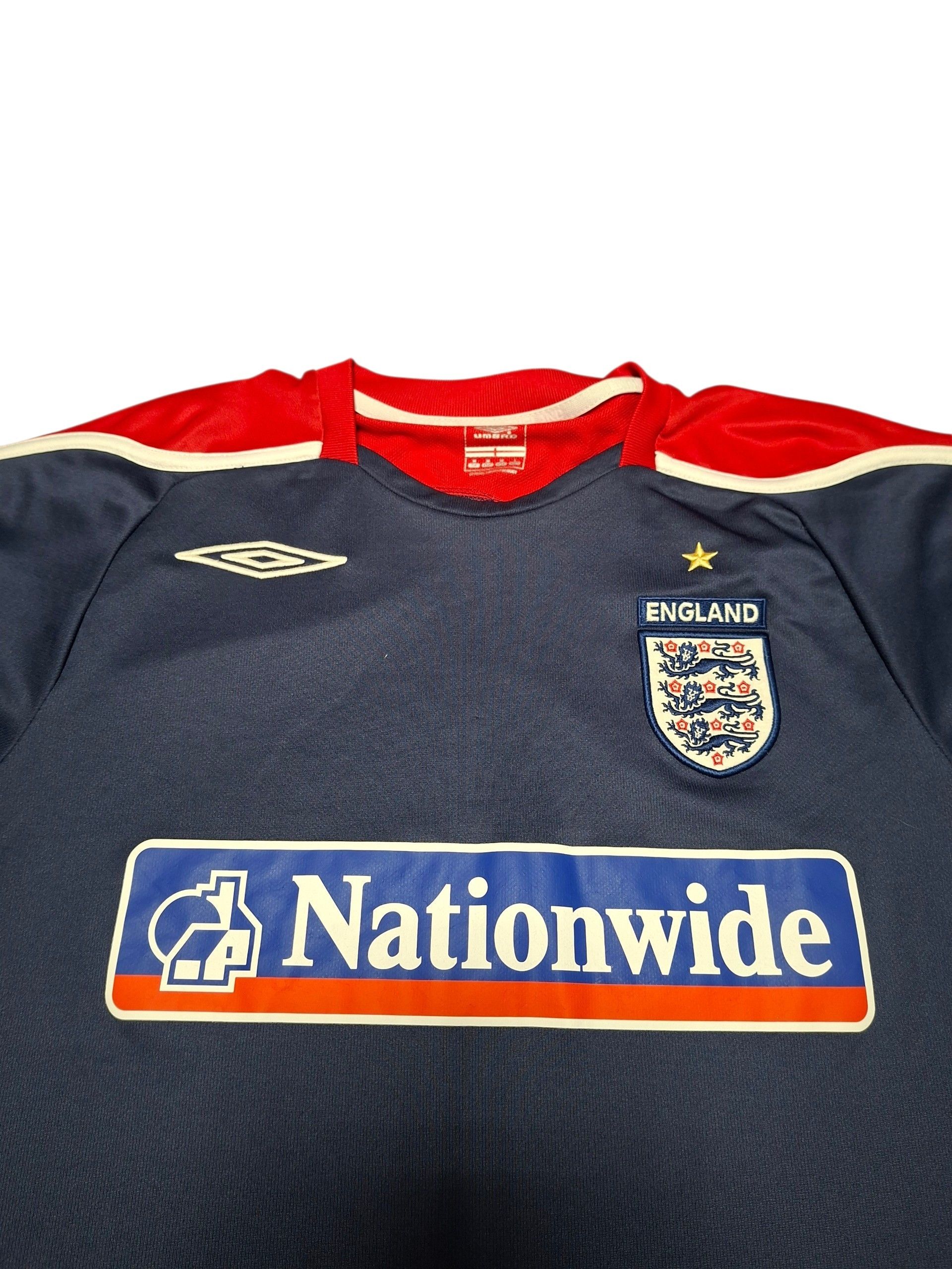 Umbro ENGLAND UMBRO NATIONWIDE VINTAGE SOCCER JERSEY TEE Size US M / EU 48-50 / 2 - 2 Thumbnail