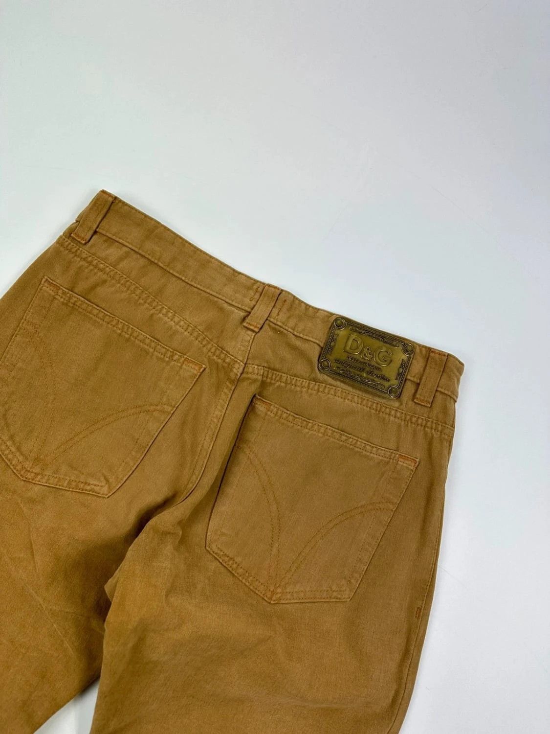 Dolce & Gabbana Dolce Gabbana 00’s Plaque Beige Brown Pants Size US 38 / EU 54 - 6 Thumbnail