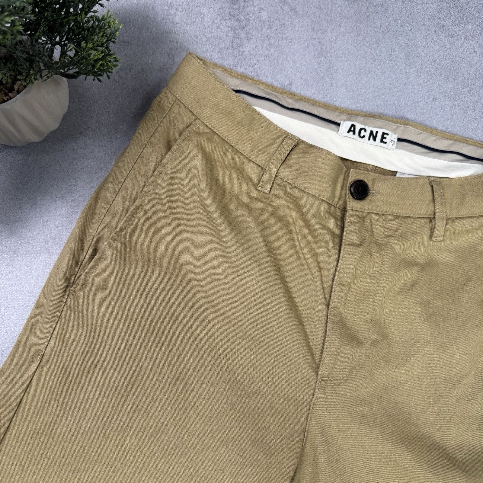 Acne Studios Acne Studios Rock Twill Chino Pants Beige Size 48 Size US 32 / EU 48 - 2 Thumbnail
