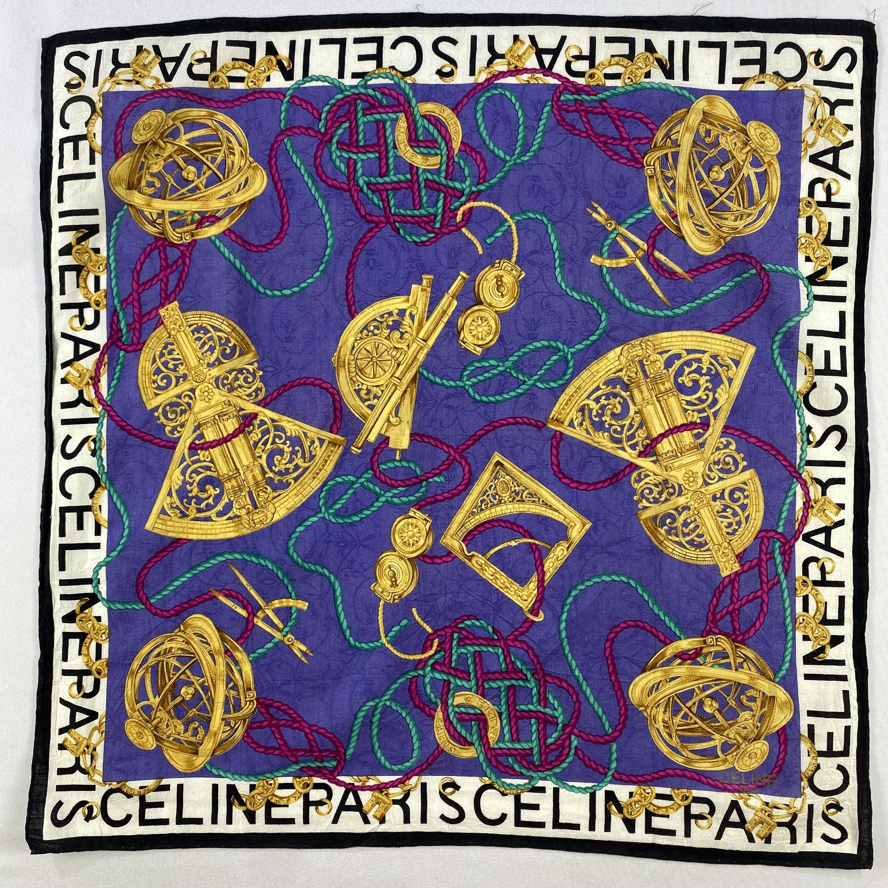 Celine × Vintage Celine Bandana/ Handkerchief / Neckerchief Size ONE SIZE - 1 Thumbnail