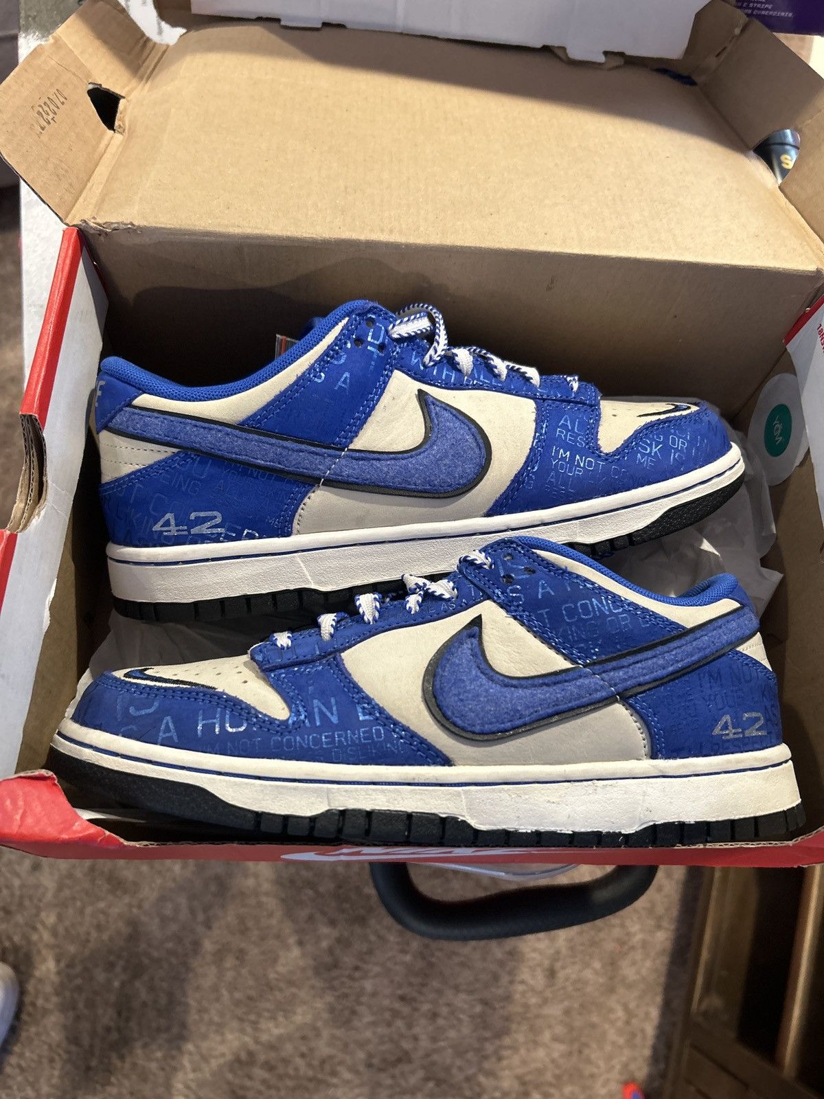 Nike Dunk Low Jackie Robinson. Size-6y. OG All