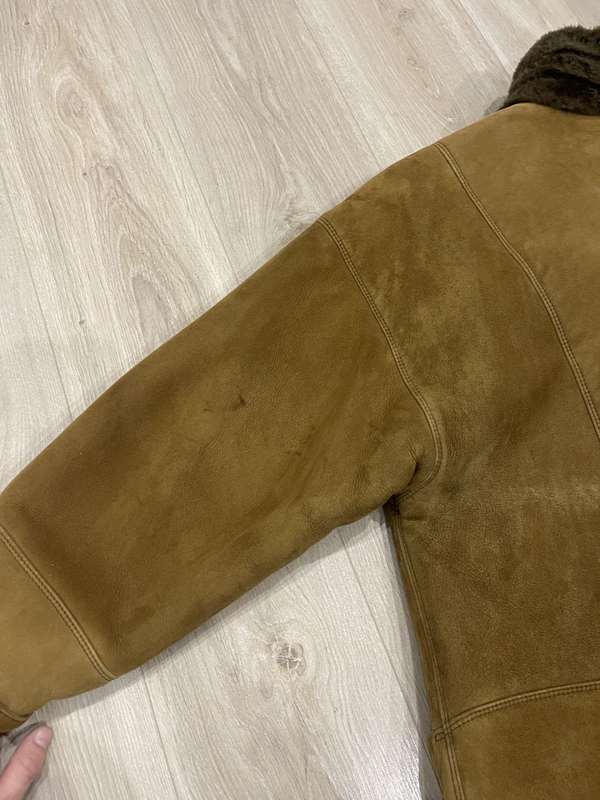 Gimo's Gimo’s Vintage 80s Shearling Coat Brown Suede Leather M/L Size US L / EU 52-54 / 3 - 19 Thumbnail