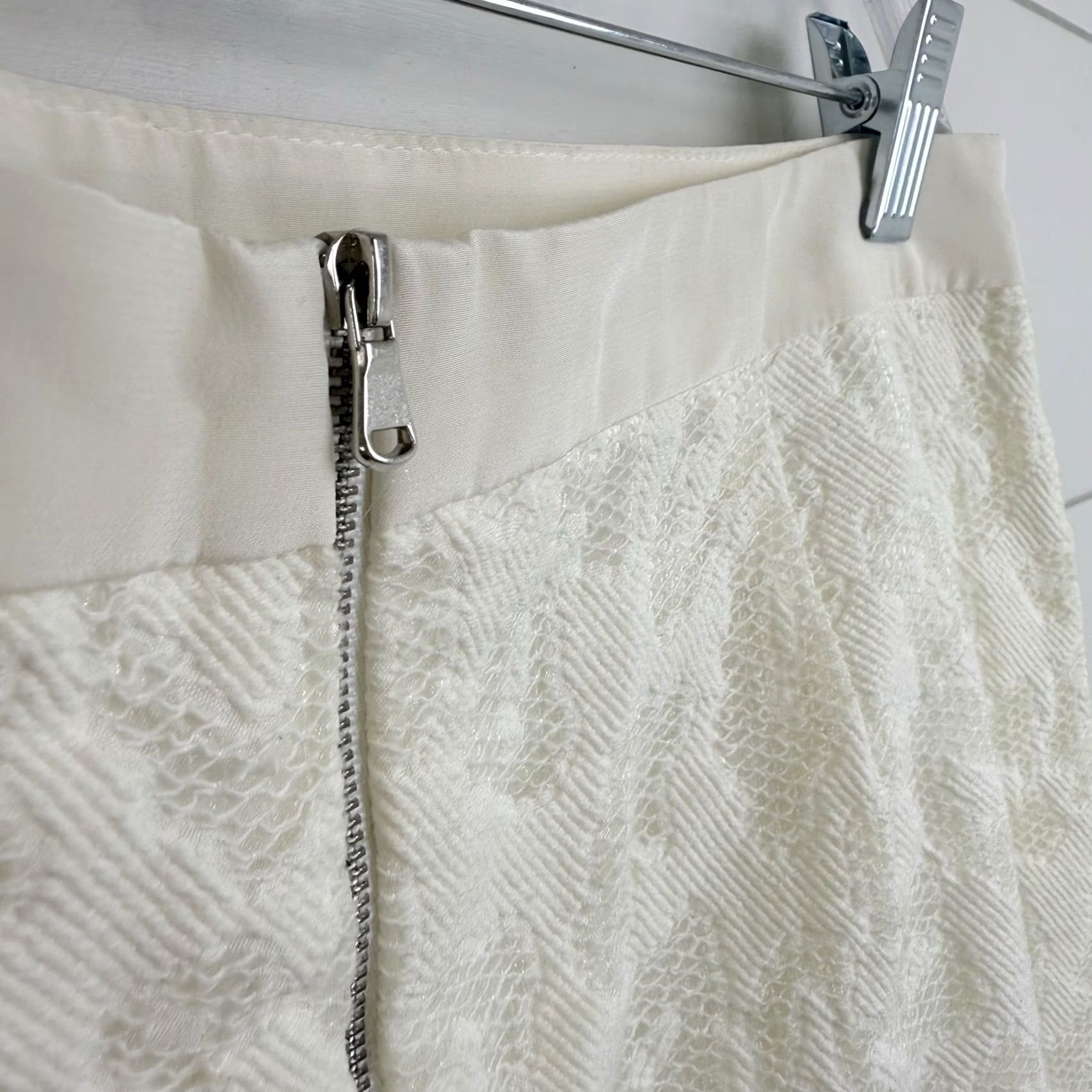 Trina Turk Trina Turk Skirt Women 8 Ivory Leopard Print BRETTA Lace Midi Size 30" / US 8 / IT 44 - 7 Thumbnail