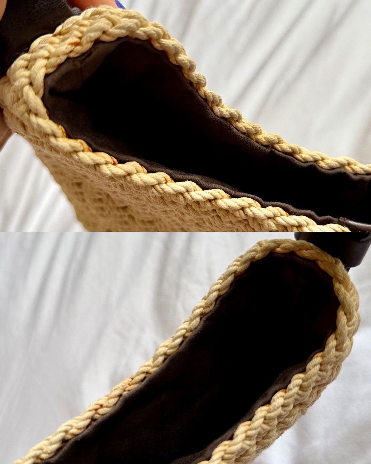 Yves Saint Laurent Yves Saint Laurent Mombasa Raffia Tom Ford Hobo Shoulder Bag Size ONE SIZE - 13 Thumbnail