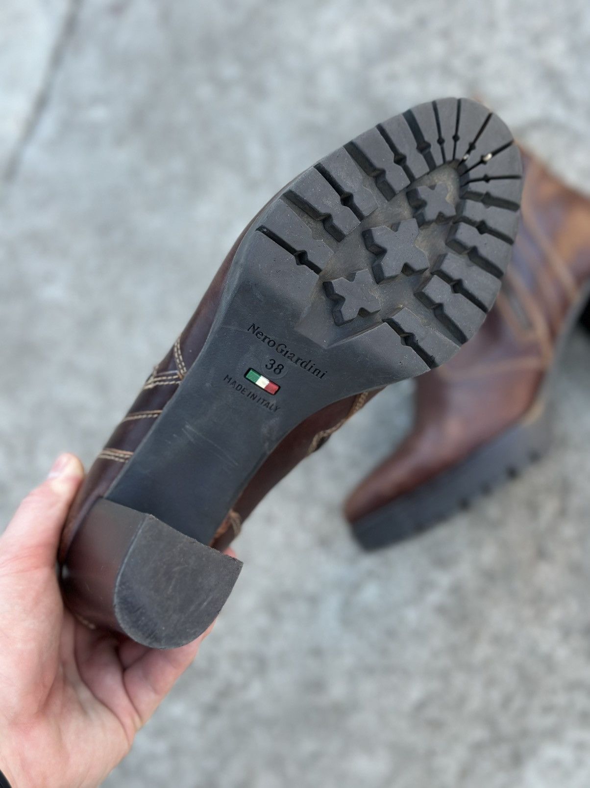 Japanese Brand × Leather Vintage Japanese Style Heels Leather Boots Nero Giardini Y2K Size US 8 / IT 38 - 5 Thumbnail