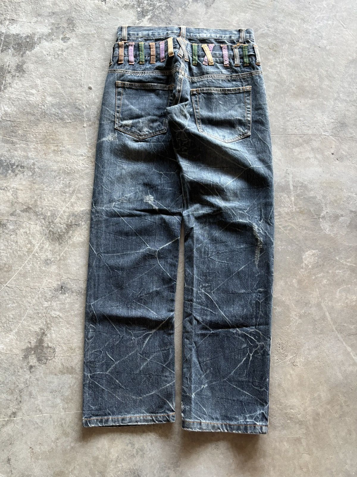 Hysteric Glamour NYLAUS doublewaist ppfm style japanese denim distressed fade Size US 28 / EU 44 - 12 Thumbnail