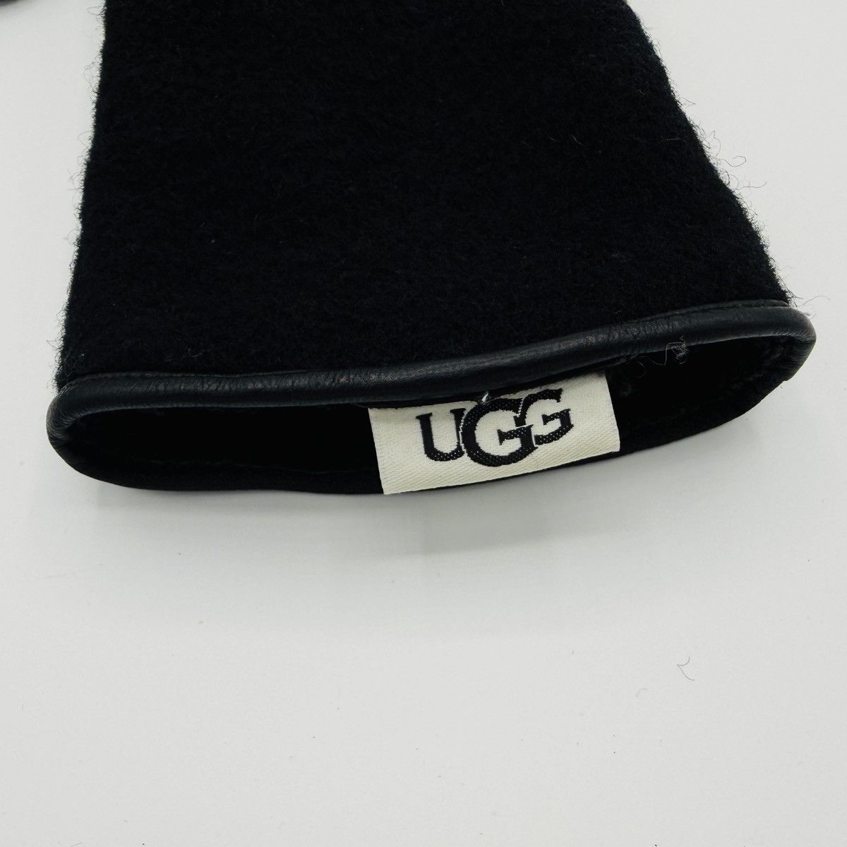 Ugg UGG Black Wool / Fleece & Leather Winter Gloves - Large Size ONE SIZE - 4 Thumbnail