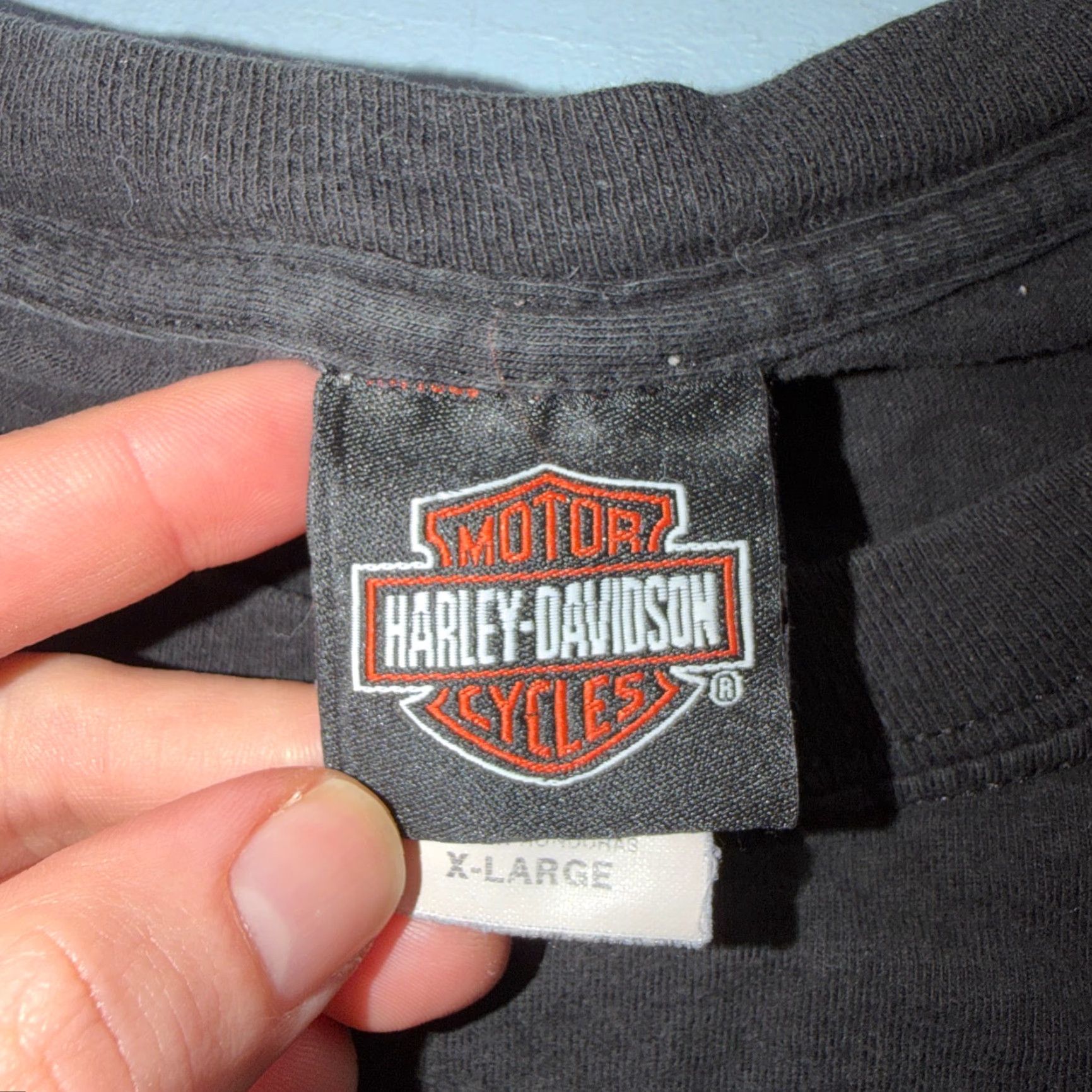 Harley Davidson VINTAGE Harley-Davidson Dublin Ireland T Shirt XL Black Graphic Tee Men 70s 80s Motorcycle Cross Logo Double-Sided Run Size US XL / EU 56 / 4 - 6 Thumbnail