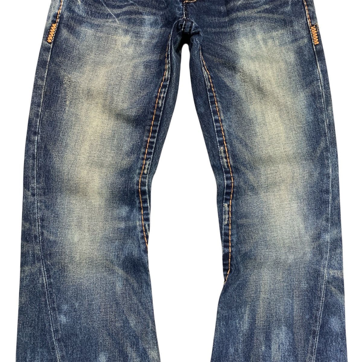 If Six Was Nine 2000’s Buckaro Distressed Flared Bootcut Jeans Pants Size US 30 / EU 46 - 3 Thumbnail