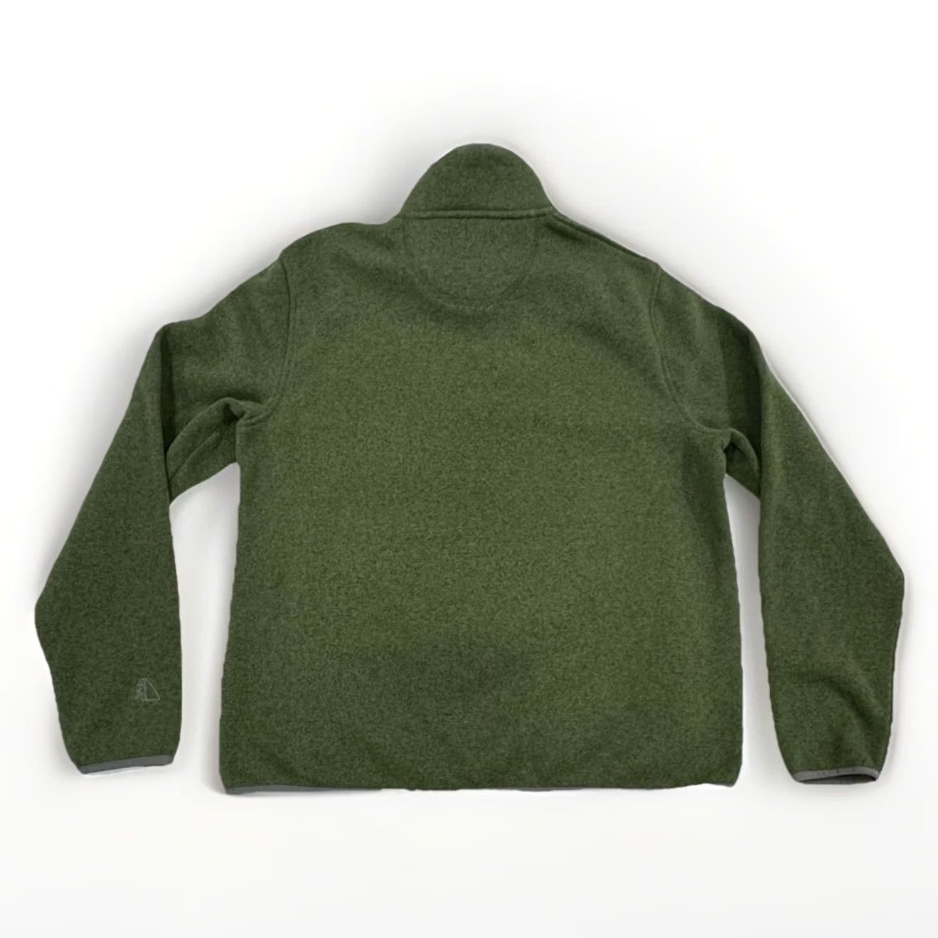 Vintage L.L. Bean Green 1/4 Snap Pullover Sweater Men’s Large Slim Fleece Casual Knit Long Sleeve Size US L / EU 52-54 / 3 - 3 Thumbnail