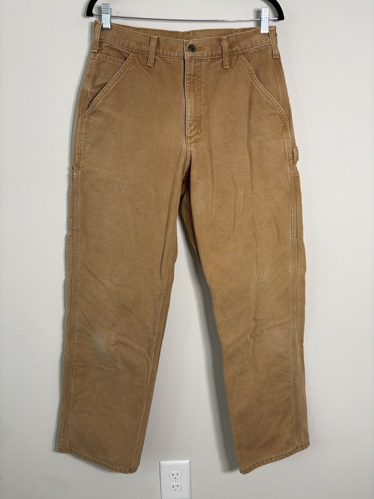 Carhartt Vtg Carhartt Lined Carpenter Pants Workwear Distressed 31x31 Size US 31 - 1 Thumbnail