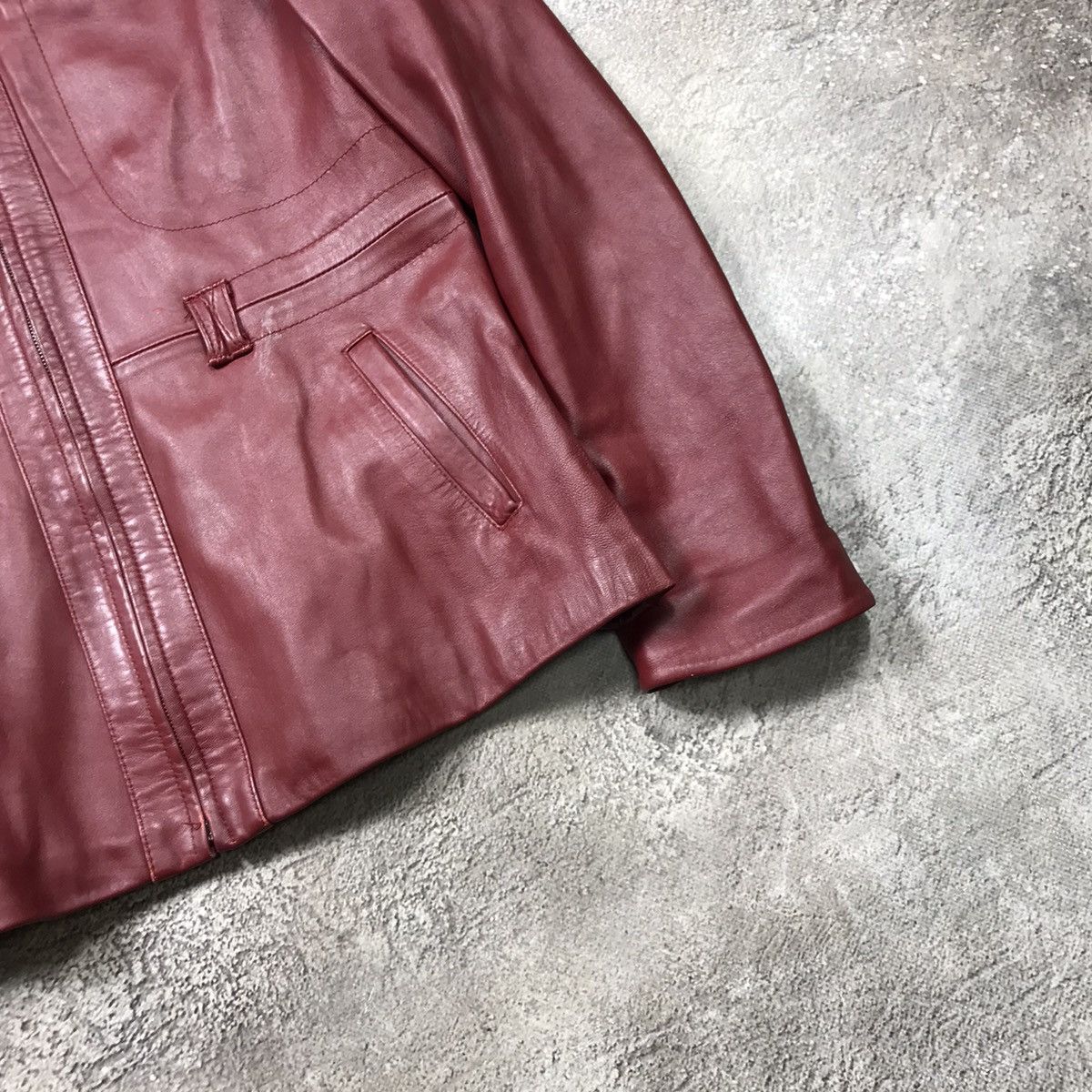 Japanese Brand VINTAGE Y2K LEATHER JACKET JAPAN CASUAL STREETWEAR 90s Size L / US 10 / IT 46 - 5 Thumbnail