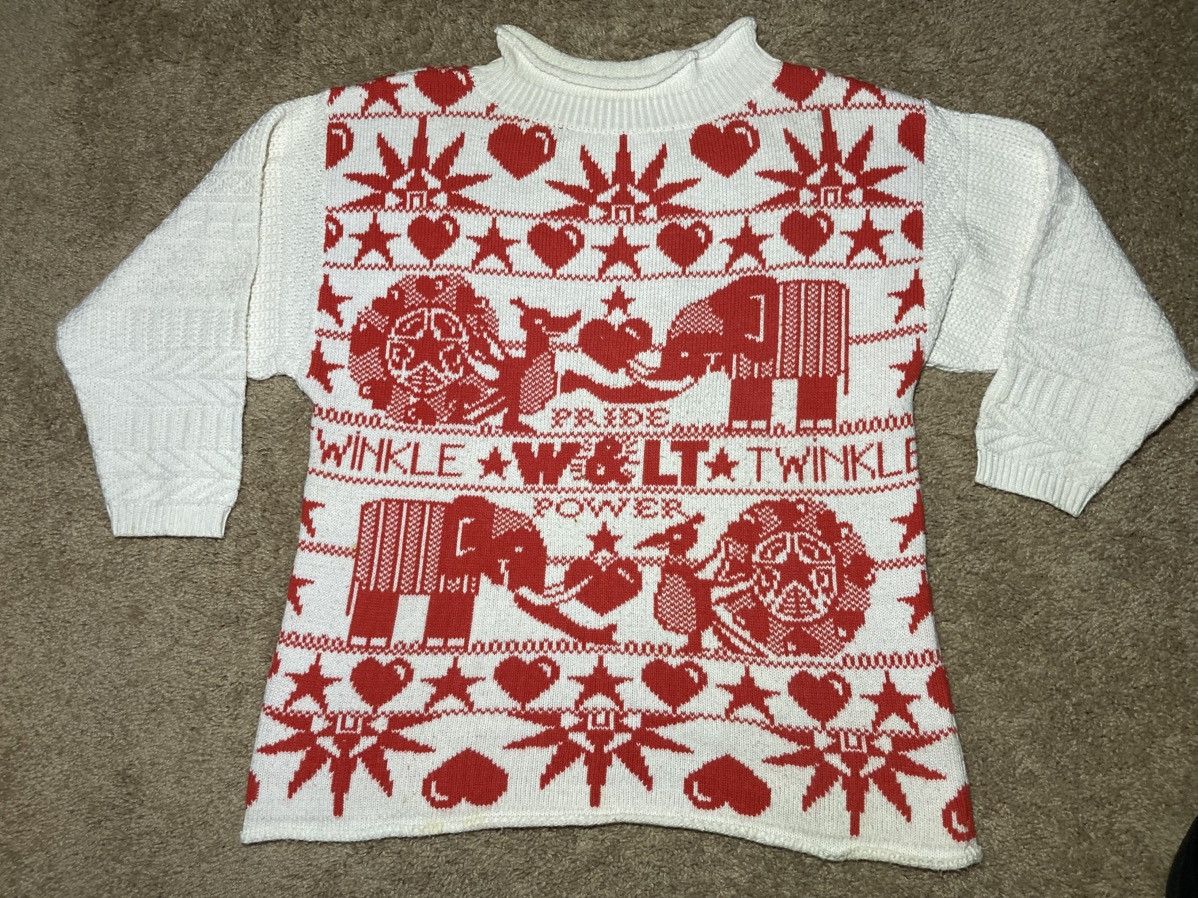 W&LT × Walter Van Beirendonck SS94 W&LT Twinkle Little Star Knit Sweater Pride 90s 1994 Size US M / EU 48-50 / 2 - 2 Thumbnail