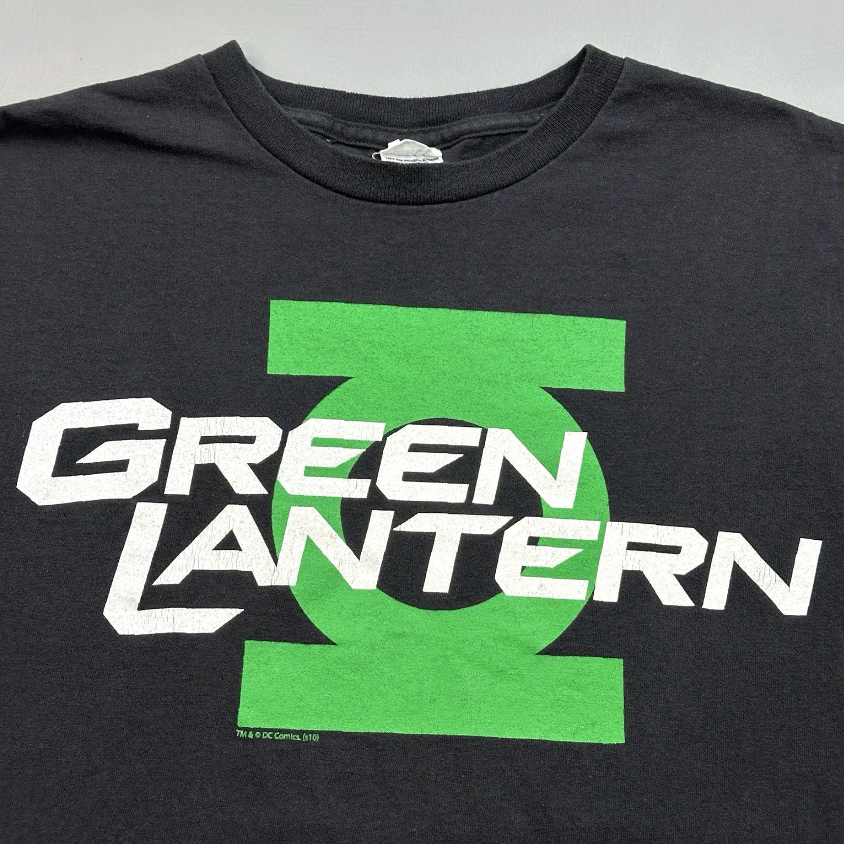 Delta VINTAGE Green Lantern Shirt Mens Large Black DC Comics Reeses Movie Promo Ryan Reynolds Size US L / EU 52-54 / 3 - 2 Thumbnail