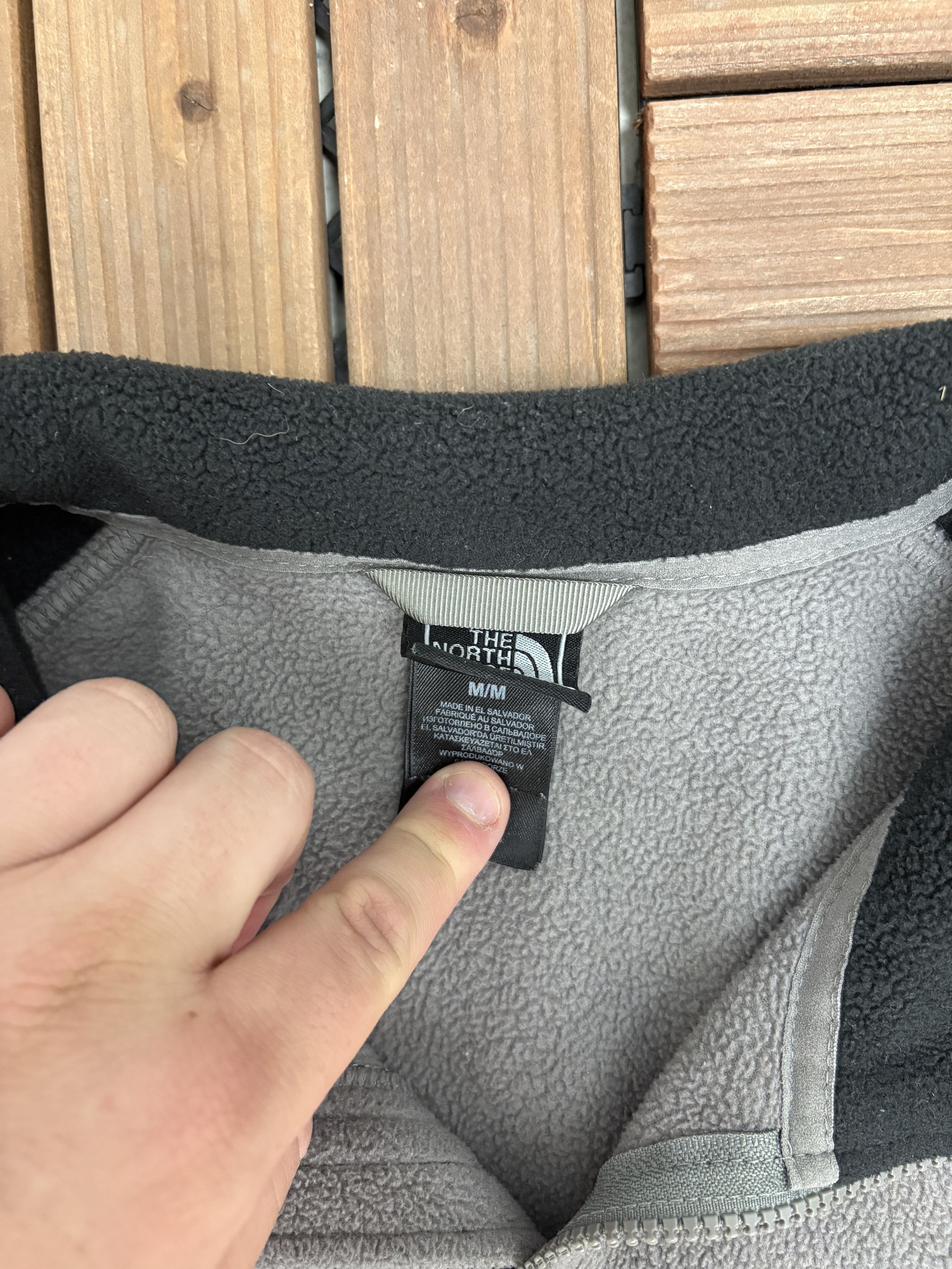 The North Face The North Face Embroidered Vintage Grey Fleece Sweater Size US M / EU 48-50 / 2 - 6 Thumbnail