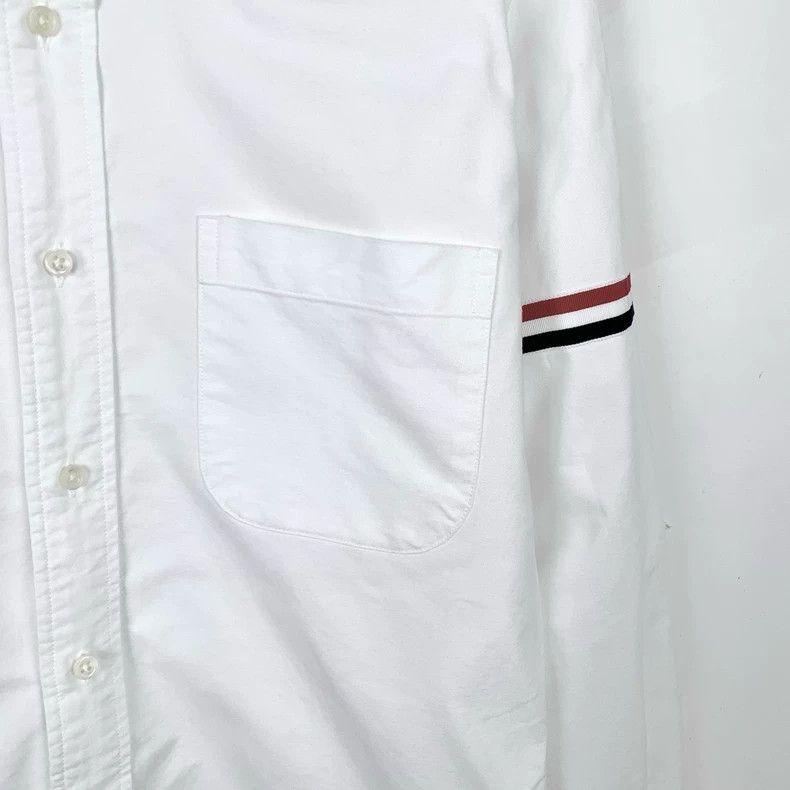 Thom Browne Thom Browne Classic double-sleeved white cotton long-sleeve Size US S / EU 44-46 / 1 - 4 Thumbnail