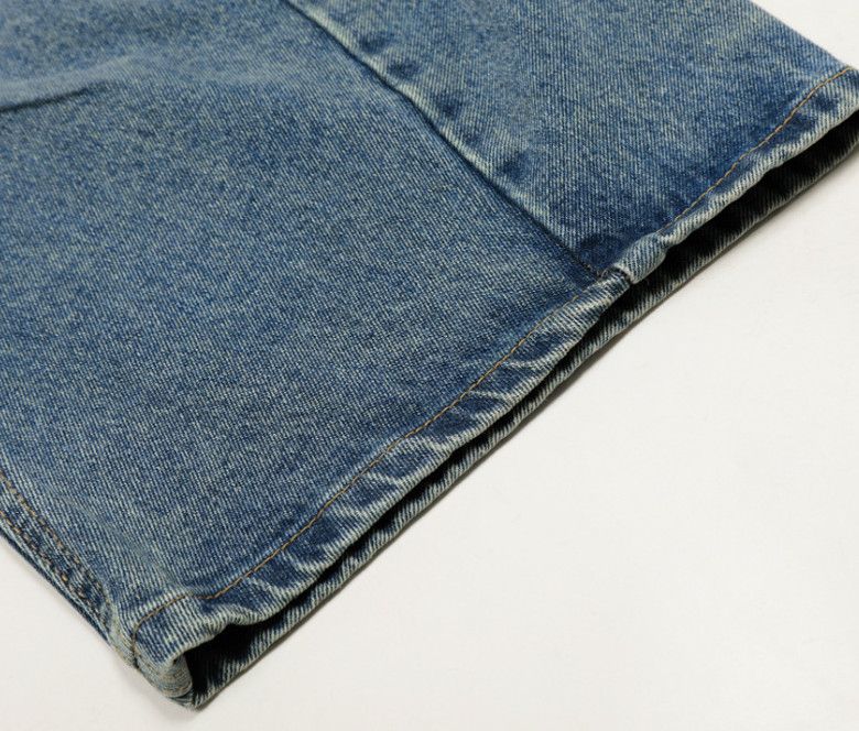 Vintage American retro lightning loose washed curved jeans y2k Size US 32 / EU 48 - 4 Thumbnail