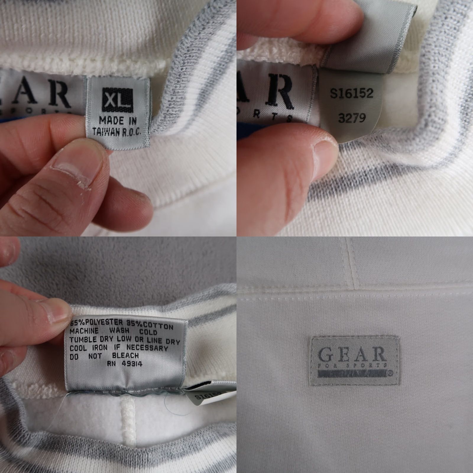 Vintage Vintage Gear Sport Cal State University Crewneck Sweatshirt XL White Unisex Adults Shirts Sweatshirt 90s University Logo Heavyweight Embroidered Retro Size US XL / EU 56 / 4 - 9 Thumbnail