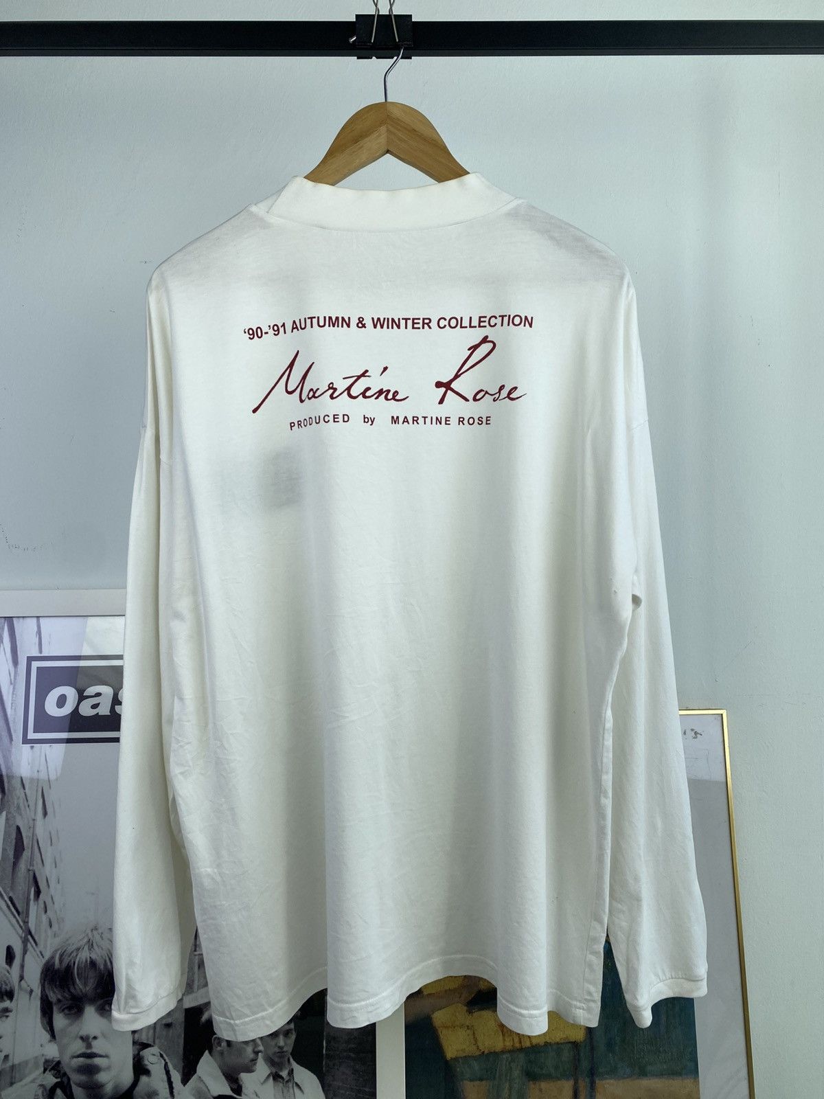 Martine Rose Original AW 90/91 Martine Rose Funnel Neck Longsleeve Tshirt Size US L / EU 52-54 / 3 - 1 Thumbnail