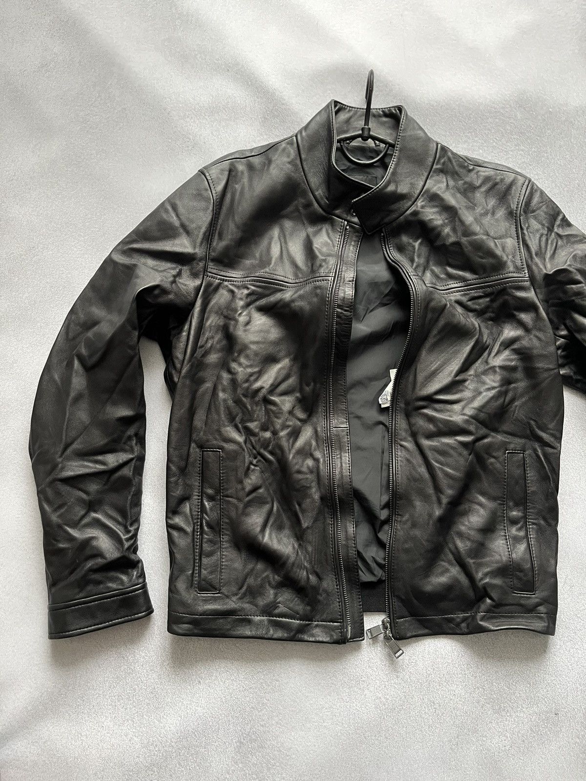 Hugo Boss Hugo Boss Real Leeather JAcket Black Luxury Size US M / EU 48-50 / 2 - 1 Thumbnail