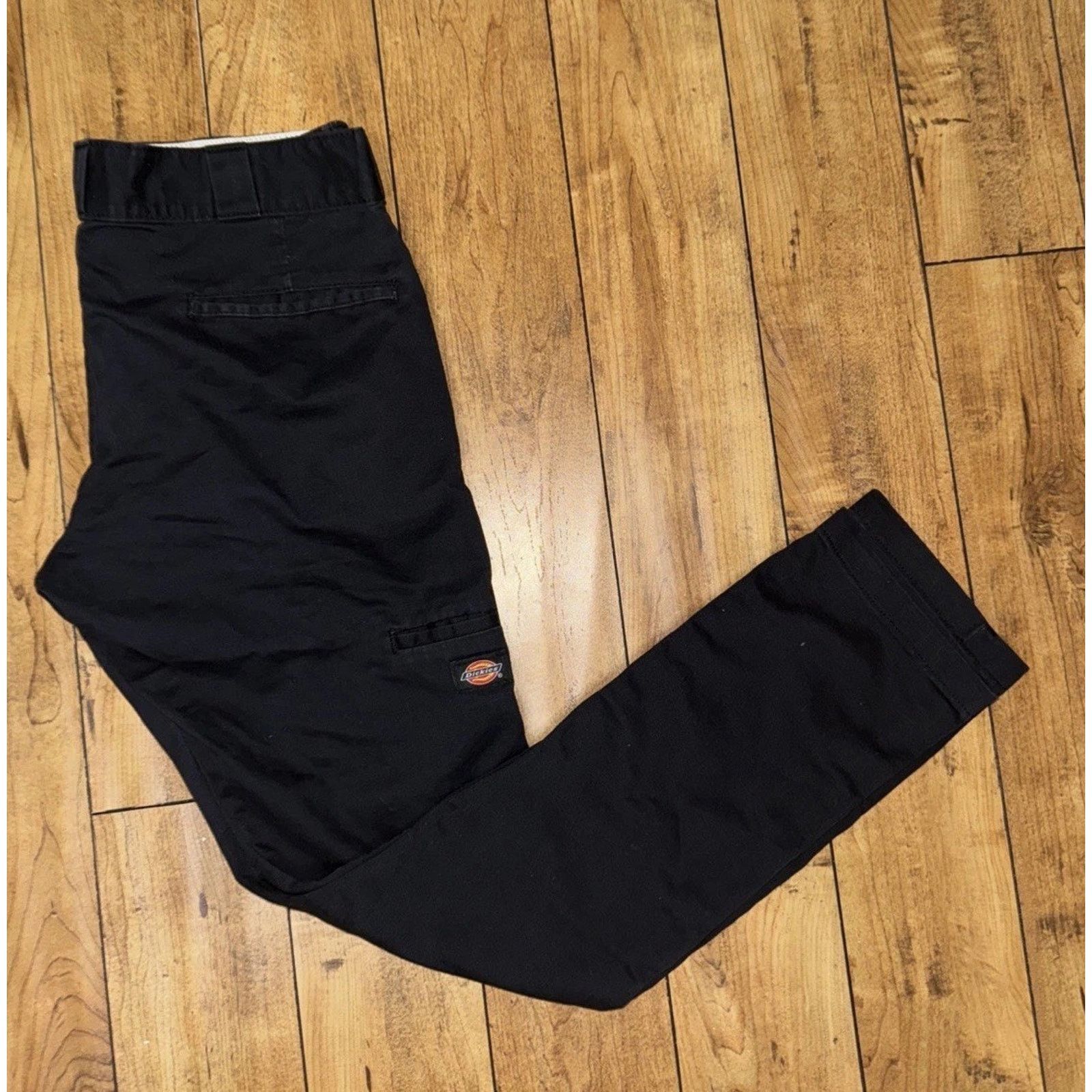 Dickies × Vintage Dickies Skinny Straight Chino Pants Black 33x30 Size US 33 - 1 Thumbnail