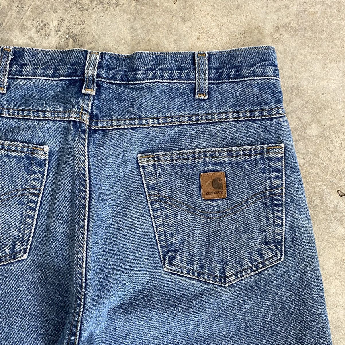 Carhartt Vintage Carhartt Blanket Lined Relaxed Fit Faded Denim Jeans Size US 34 / EU 50 - 19 Thumbnail