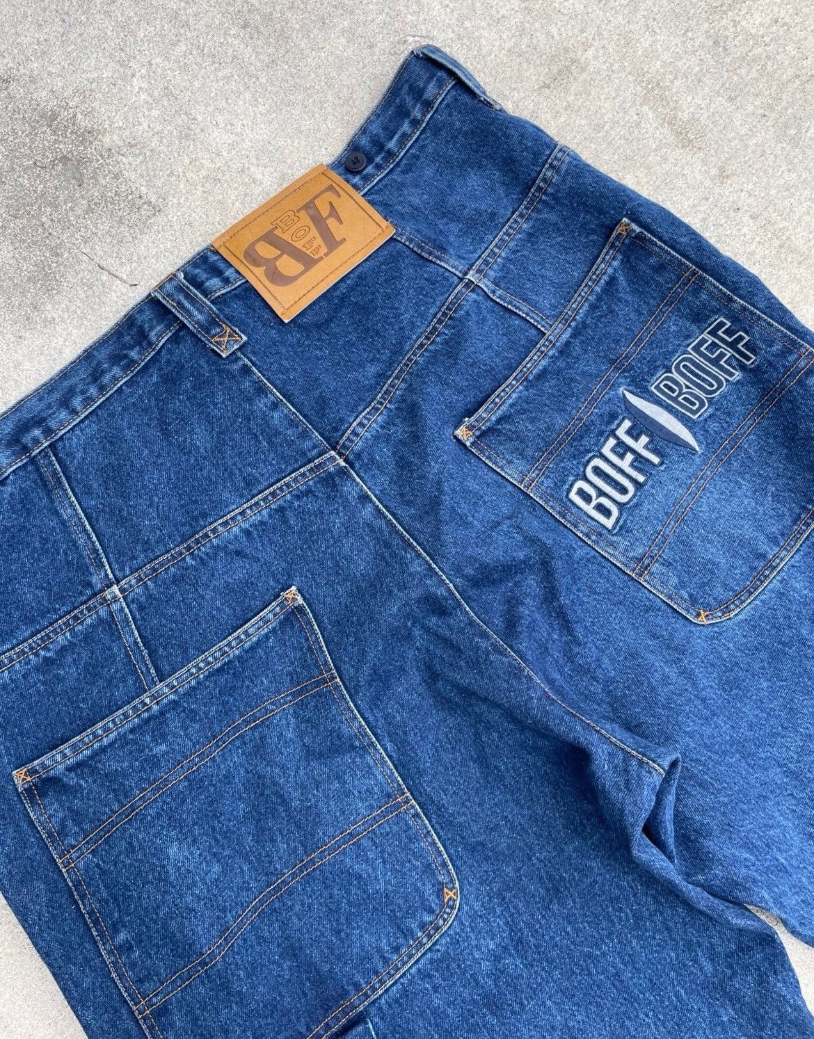Other Vintage BOFF Workwear Denim Jeans 40x48.5 Made in Taiwan Size US 40 / EU 56 - 8 Thumbnail