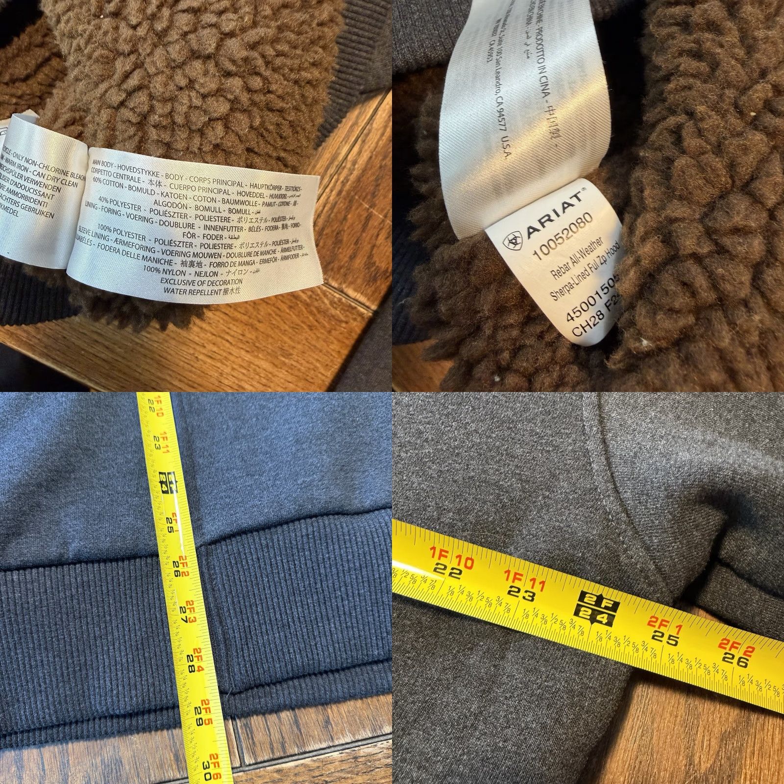 Ariat Ariat Rebar Jacket Mens Large Brown Sherpa Lined Insulated Workwear Size US L / EU 52-54 / 3 - 8 Thumbnail