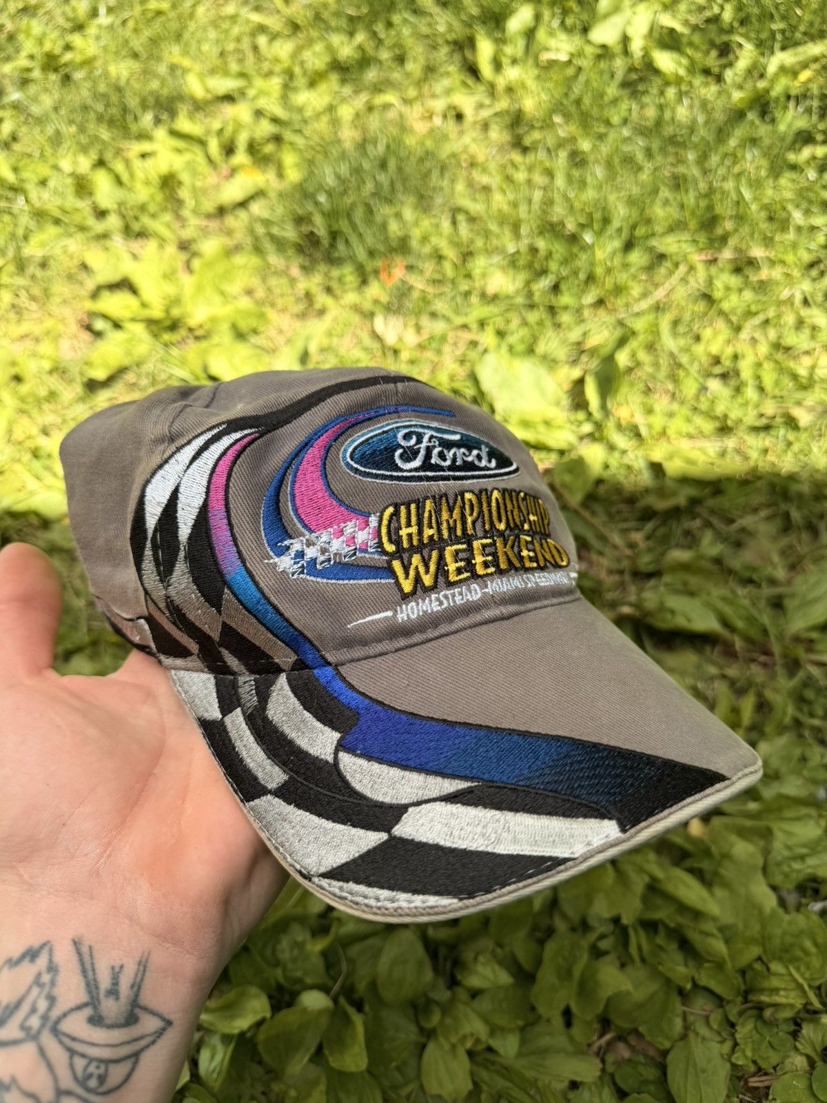 Vintage VTG Ford Championship Weekend Racing Hat Size ONE SIZE - 3 Thumbnail
