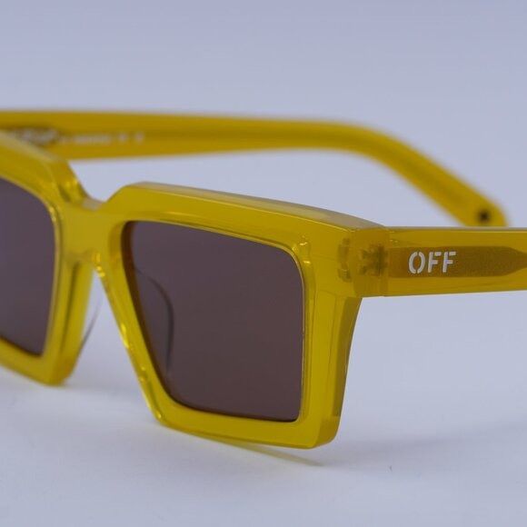 Off-White Off-White OERI142 WINDSOR 1864 Sunglasses Yellow Square Size ONE SIZE - 8 Thumbnail