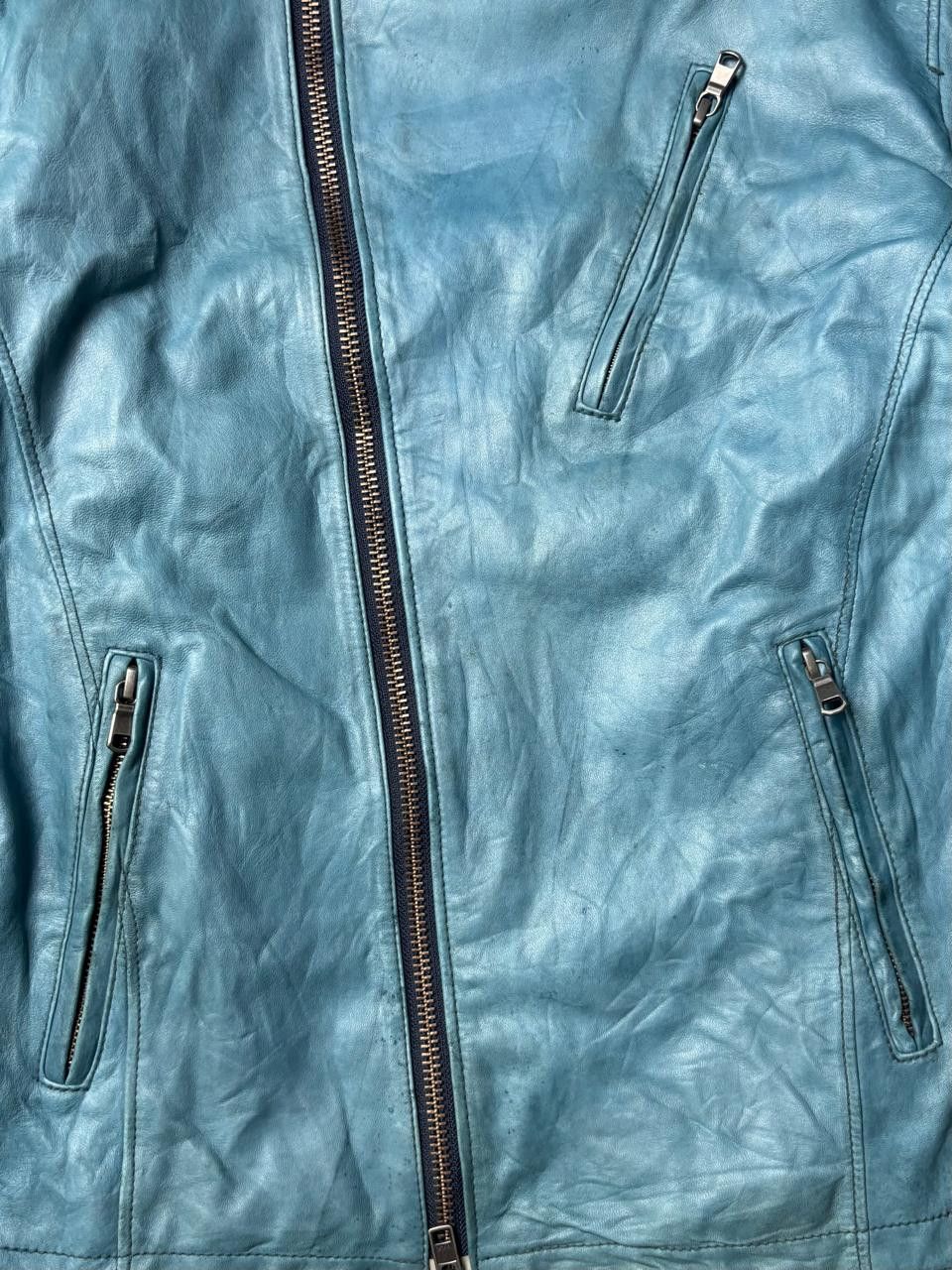 Tete Homme 2000s Tete Homme Asymmetric Leather Jacket Size US S / EU 44-46 / 1 - 4 Thumbnail