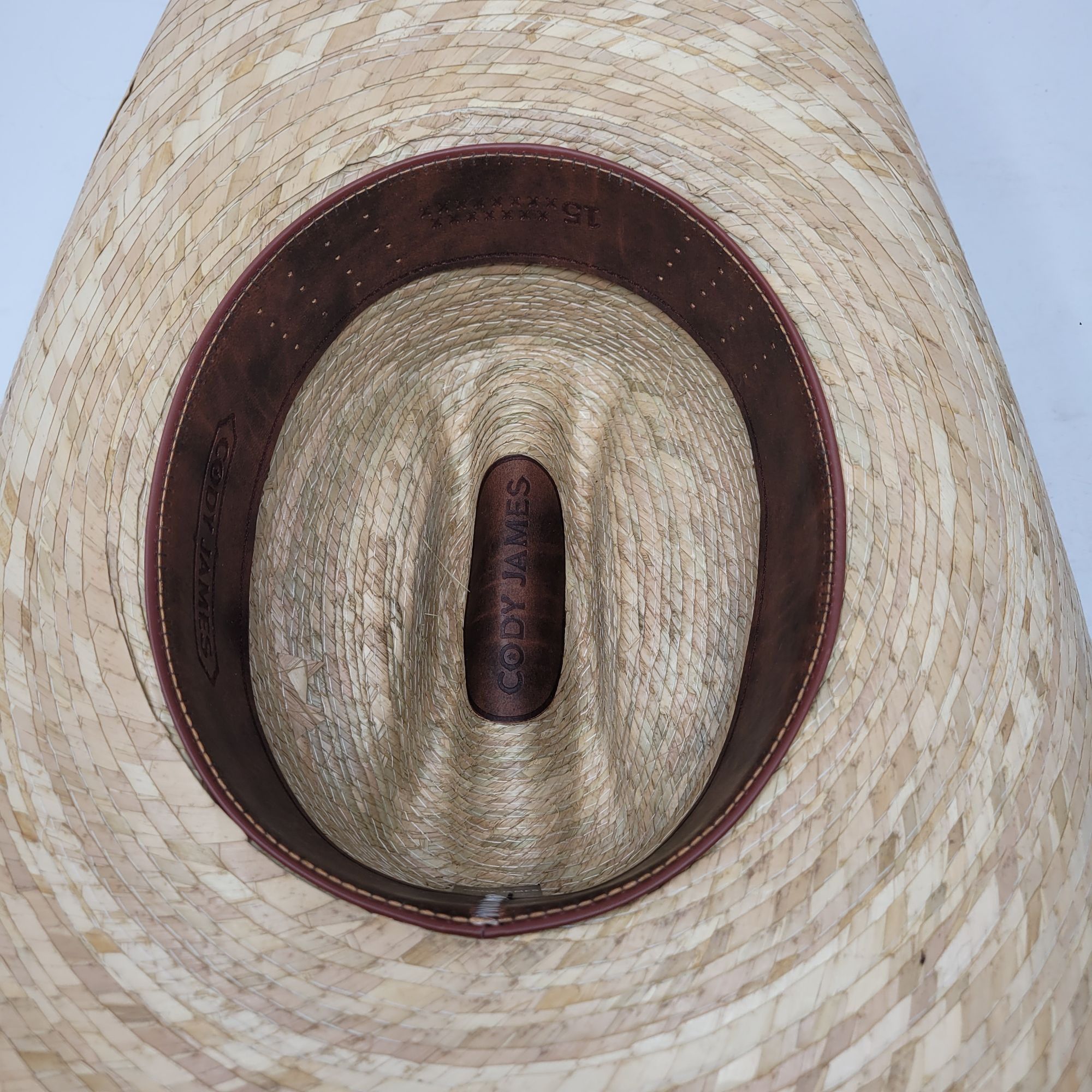 Cody James Mens Cody James 15X Straw Cowboy Hat Brown Leather Band Size Size ONE SIZE - 8 Thumbnail