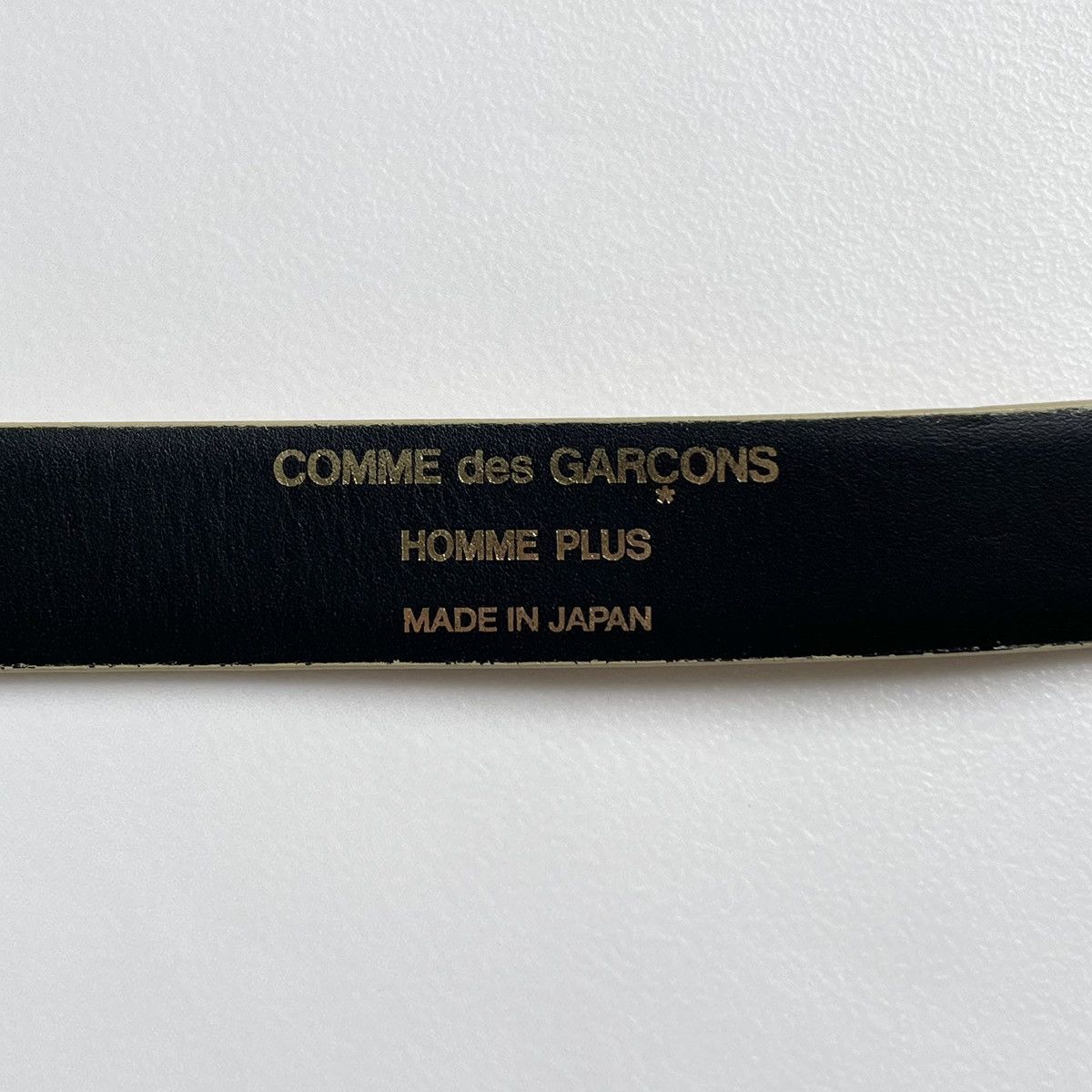 Comme des Garcons 2.5cm Gold Leather Belt Size 32 - 9 Thumbnail