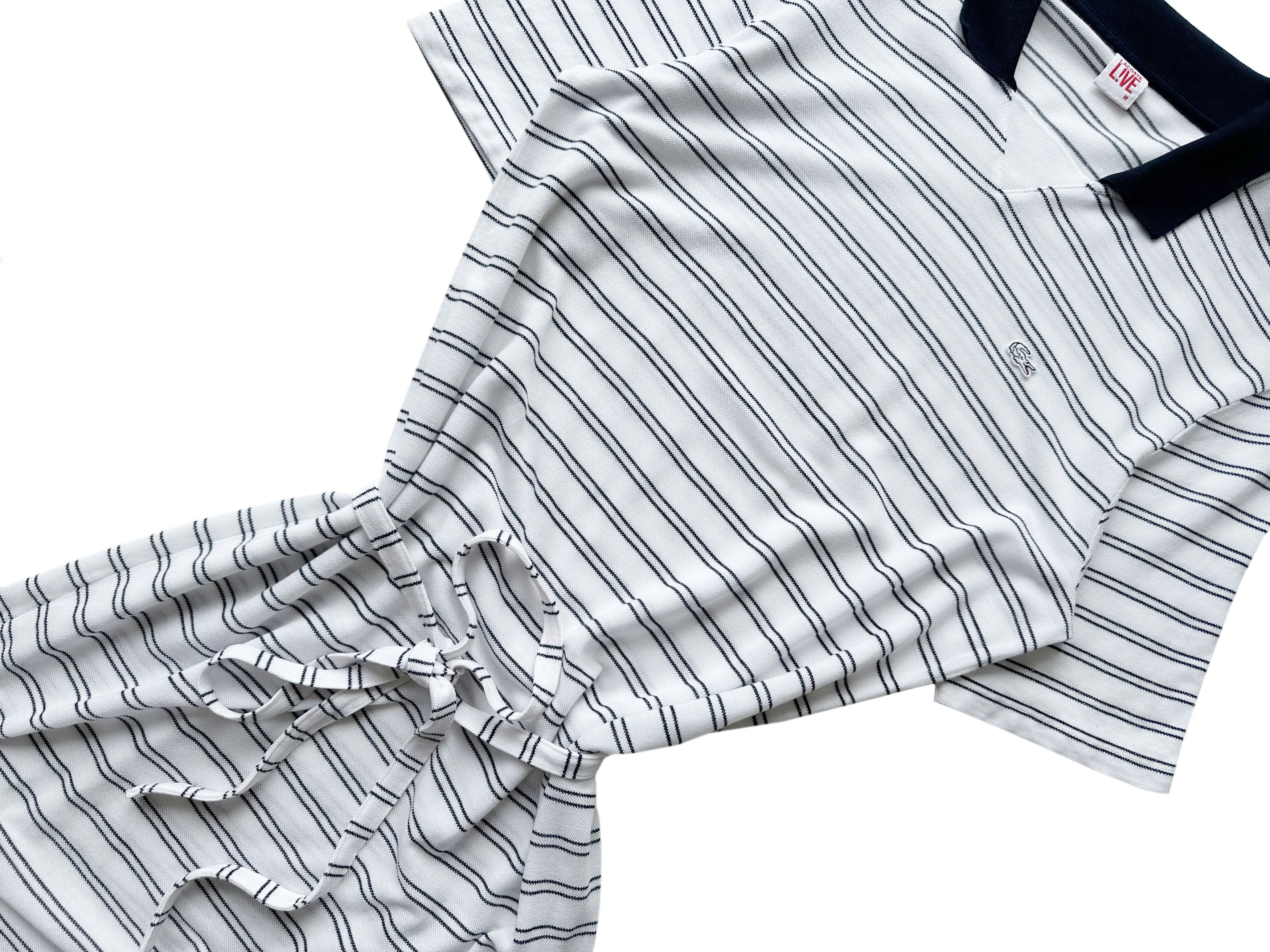 Lacoste Lacoste white striped belted polo dress Size M / US 6-8 / IT 42-44 - 7 Thumbnail