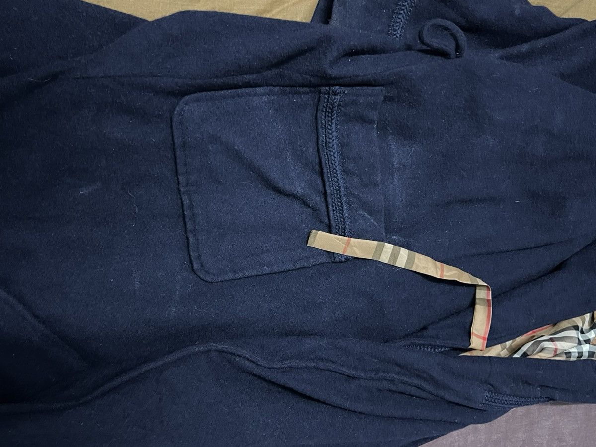 Burberry Nova Check blue navy Wool Long Jacket