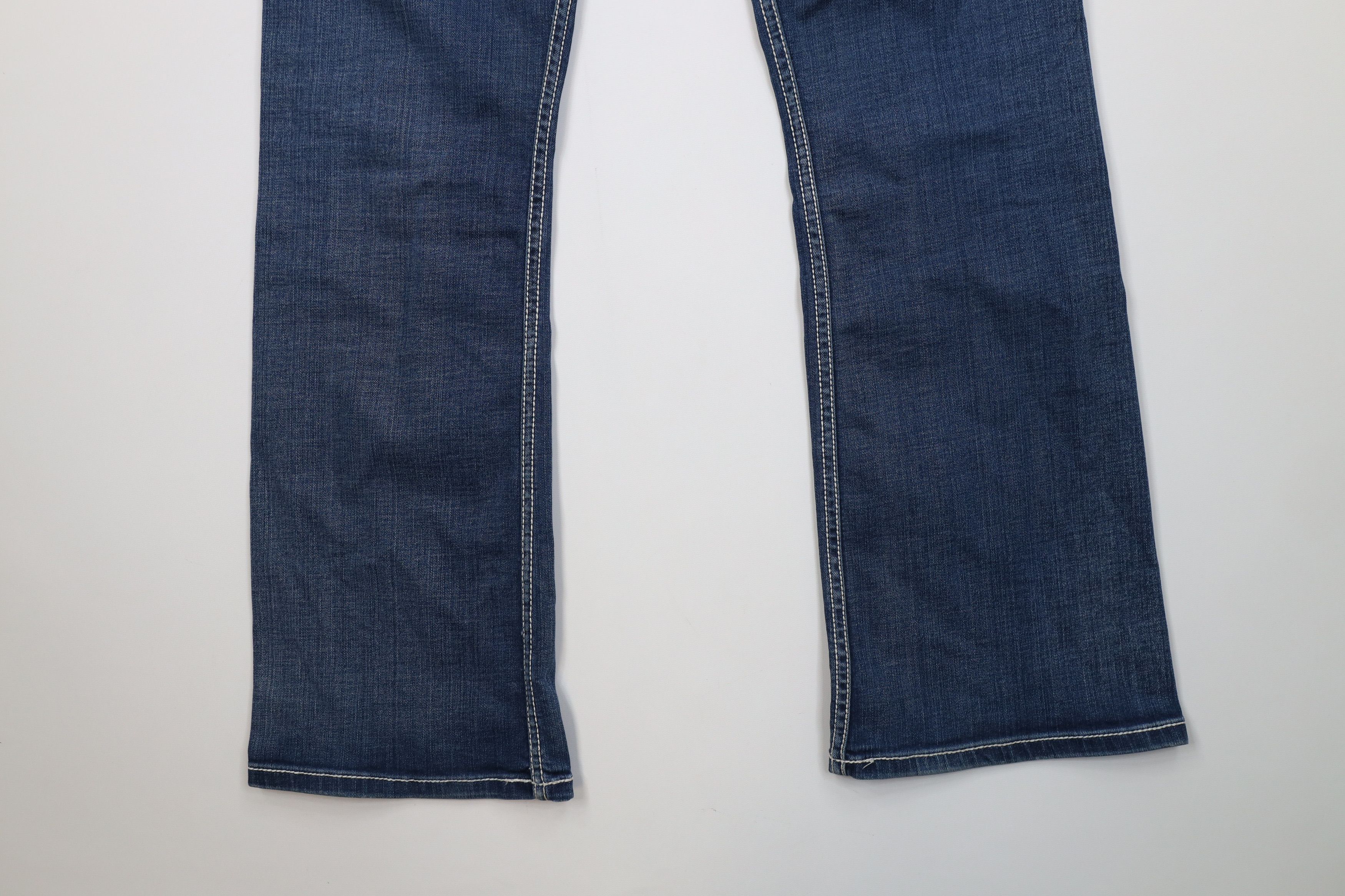Vintage Buckle BKE Thick Stitch Wendi Flared Bootcut Jeans Blue Size 29" - 13 Thumbnail