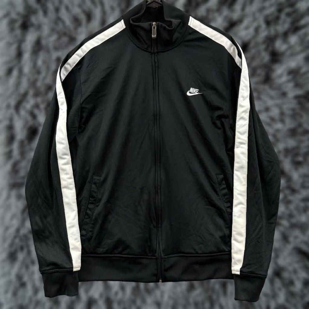 Nike VINTAGE Nike Jacket Men’s XL Black Full Zip Long Sleeve Warm Up Outdoor Sport Outdoor Size US XL / EU 56 / 4 - 1 Thumbnail