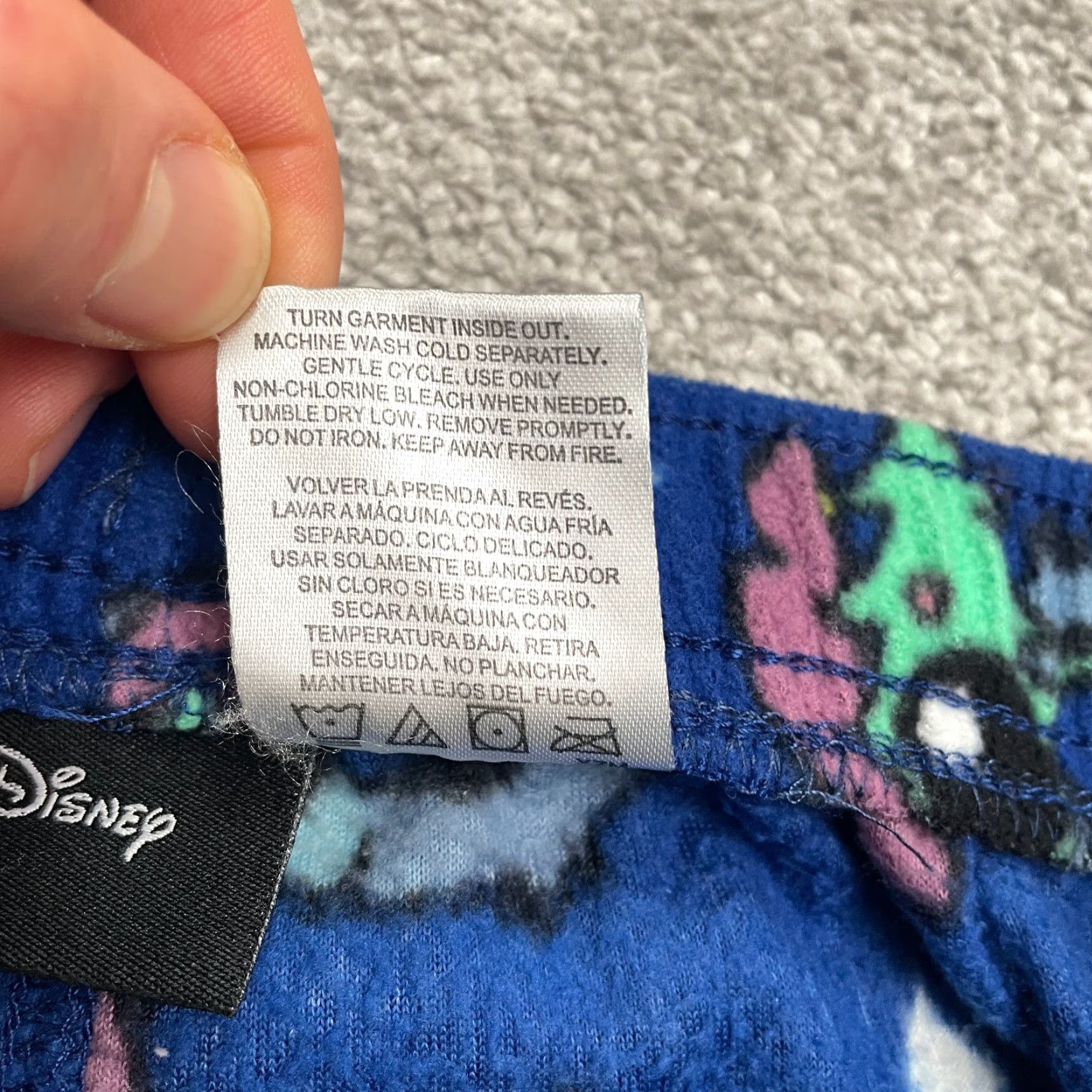Disney Disney Lilo & Stitch Pajama Pants Mens Blue Printed Pocket 26x31 Shirt? Size US 29 - 7 Thumbnail