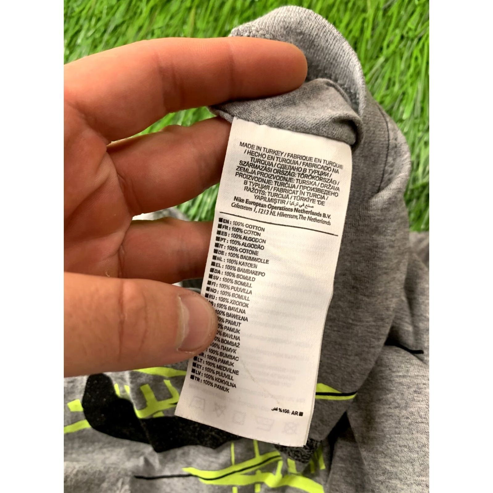 Nike Nike T-Shirt Shirt Men L Gray 2014 Jersey Short Sleeve Casual Large Regular Size T-Shirt Size US L / EU 52-54 / 3 - 6 Thumbnail