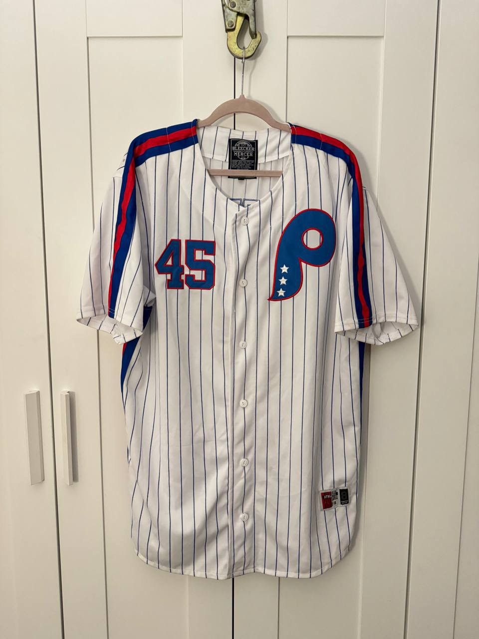 image of Bleecker& Mercer -Phillies 45 Hustlers Jersey Size 3Xl in White, Men's